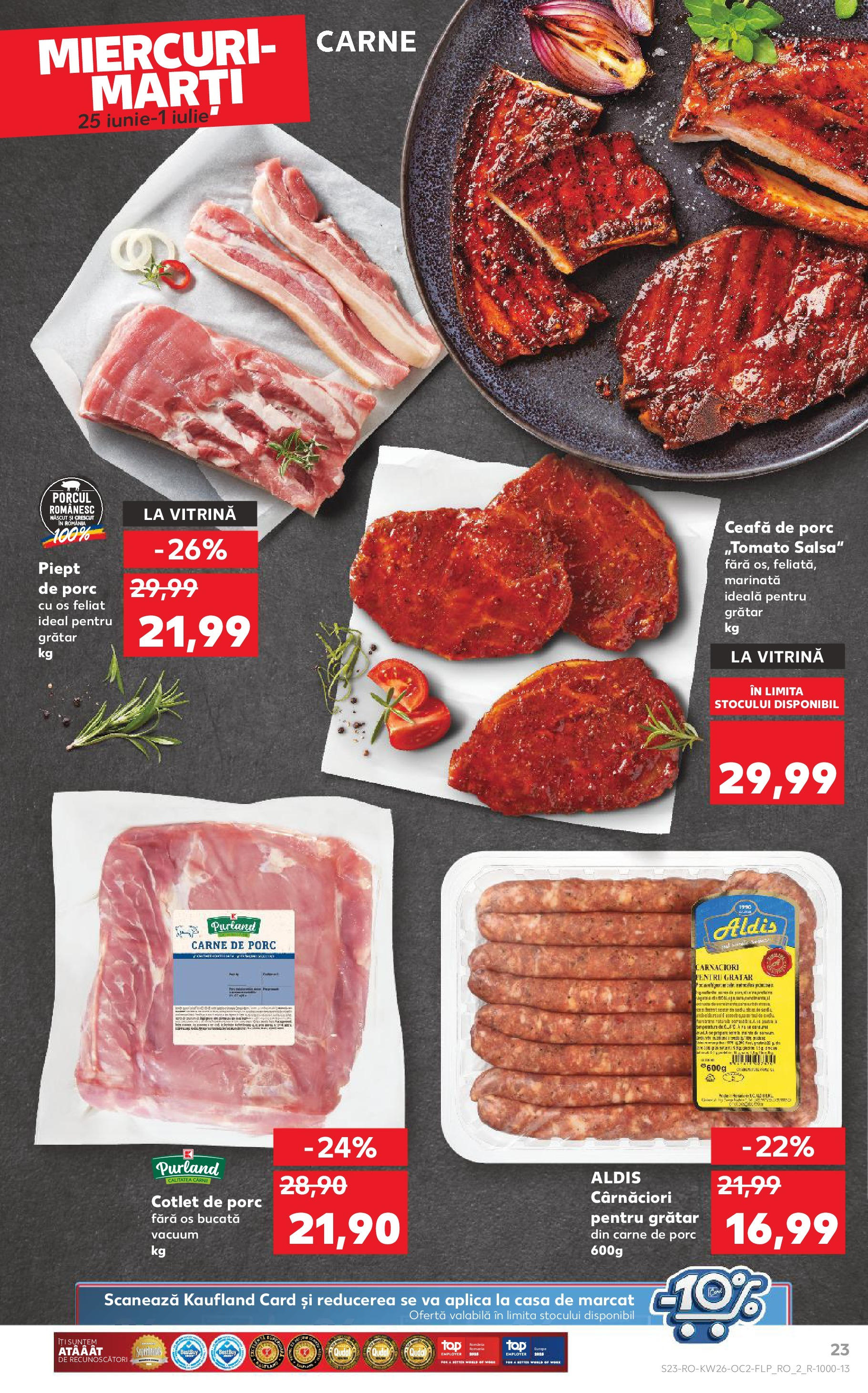 Catalog Kaufland - Râmnicu Vâlcea 25.06.2025 - Revista si Oferta | Pagină: 23 | Produse: Keçeli kalem, Lait de coco, Grătar, Carne De Porc