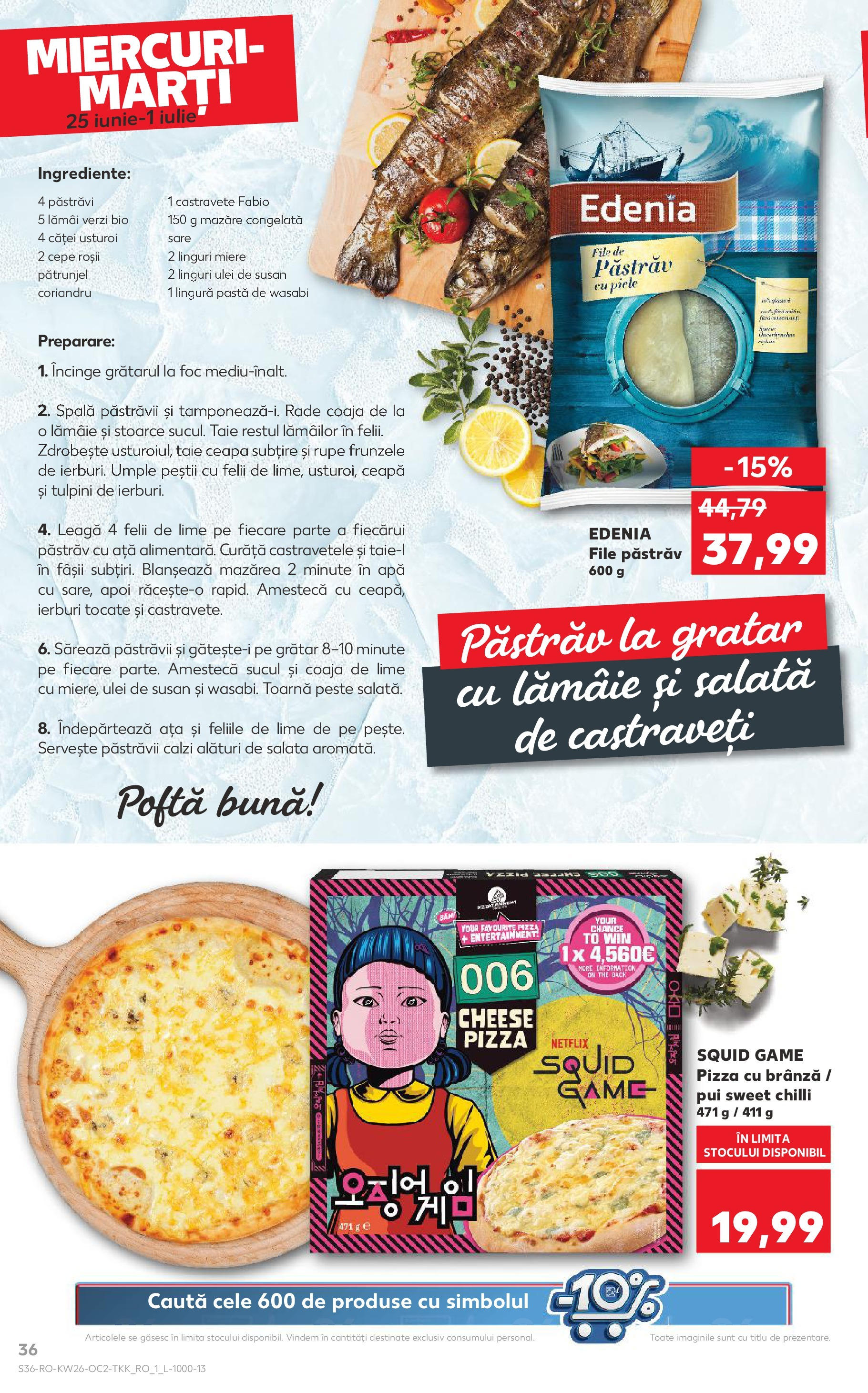 Catalog Kaufland - Râmnicu Vâlcea 25.06.2025 - Revista si Oferta | Pagină: 36 | Produse: Mazăre, Linguri, Lămâie, Usturoi