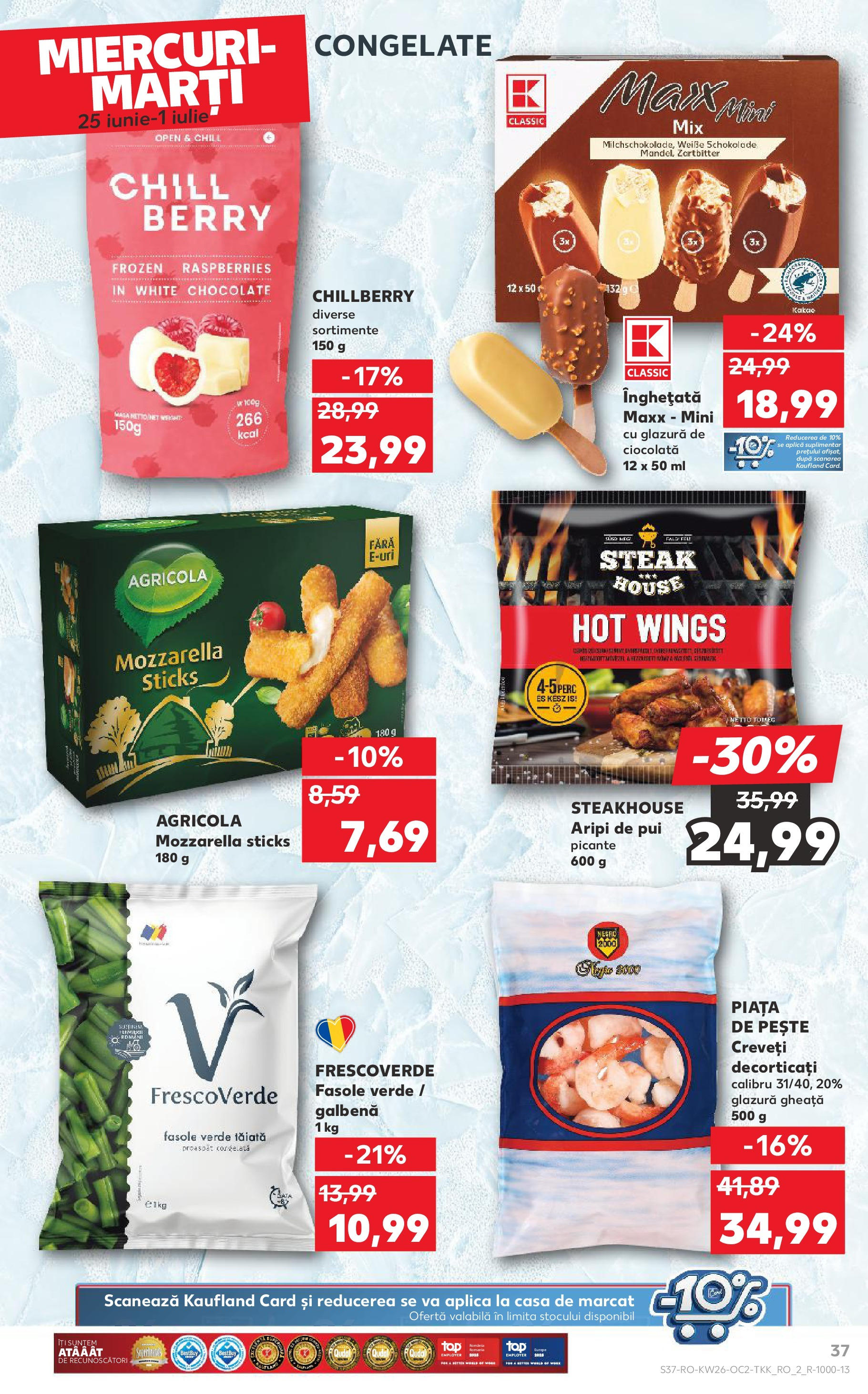 Catalog Kaufland - Râmnicu Vâlcea 25.06.2025 - Revista si Oferta | Pagină: 37 | Produse: Masă, Hacıyatmaz Kedi Oyuncağı, Ciocolată, Pește