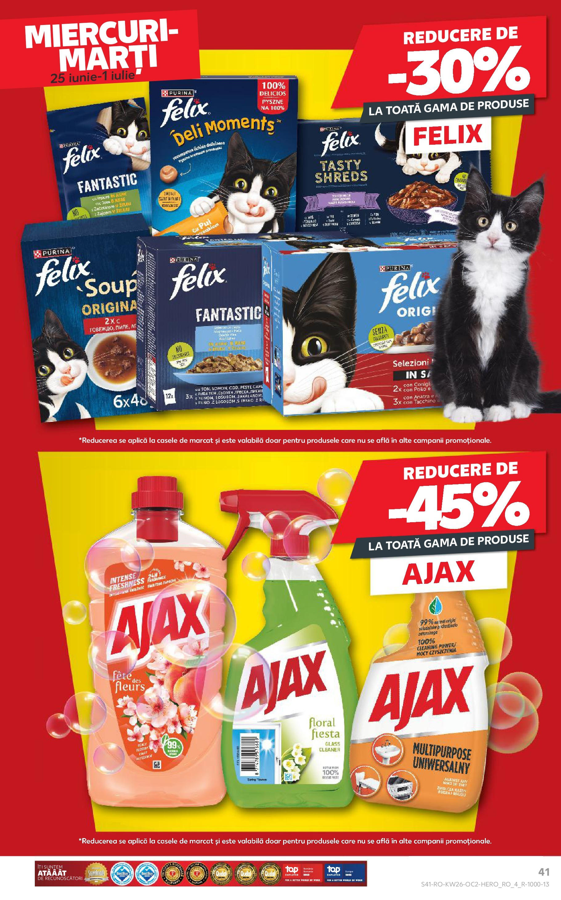 Catalog Kaufland - Râmnicu Vâlcea 25.06.2025 - Revista si Oferta | Pagină: 41 | Produse: Hacıyatmaz Kedi Oyuncağı, Pește