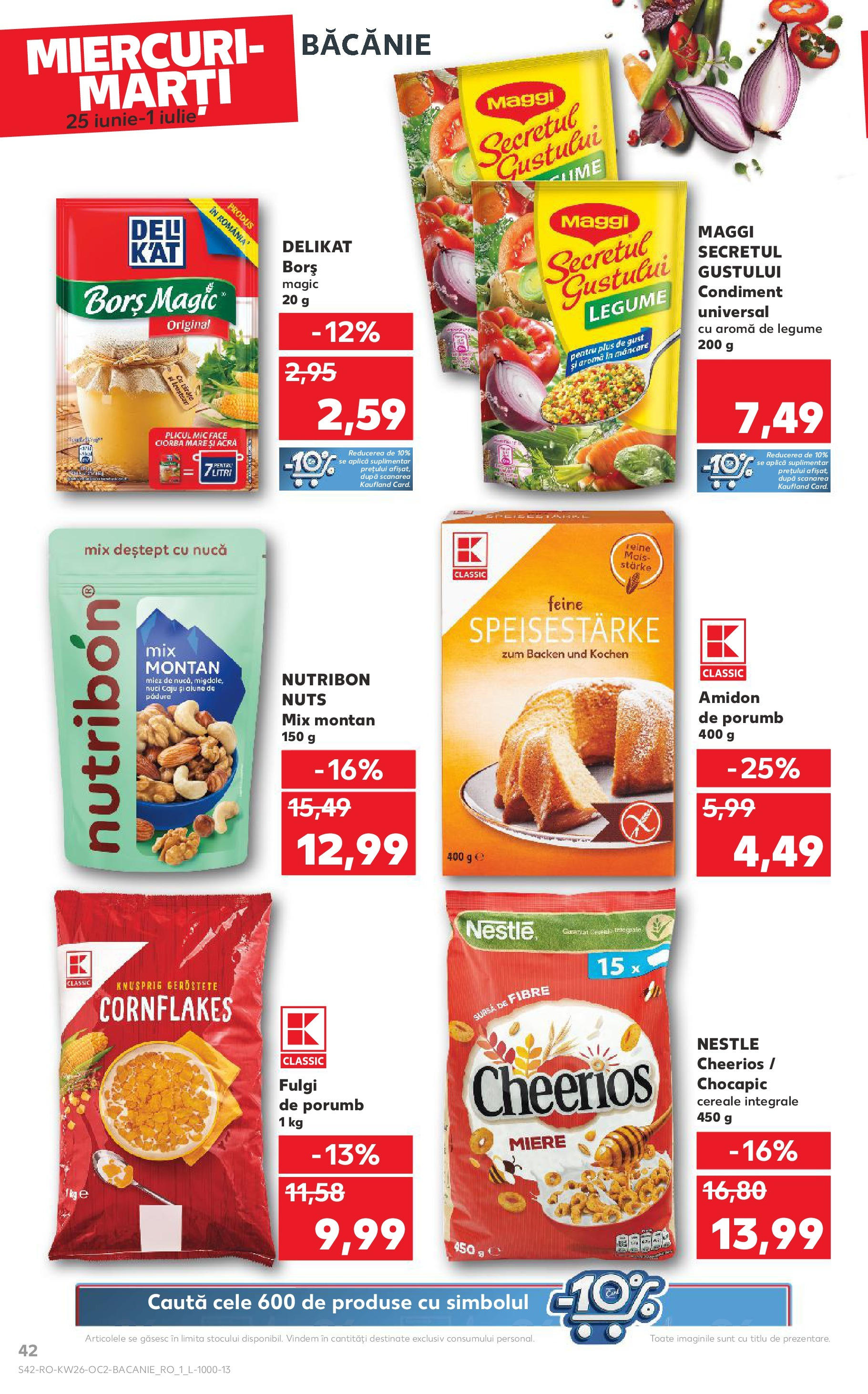 Catalog Kaufland - Bucureşti 25.06.2025 || Revista si Oferte | Pagină: 42 | Produse: Caju, Nuci, Fulgi, Legume Catalog Kaufland - Bucureşti 25.06.2025 - Revista si Oferta | Pagină: 42 | Produse: Caju, Nuci, Fulgi, Legume