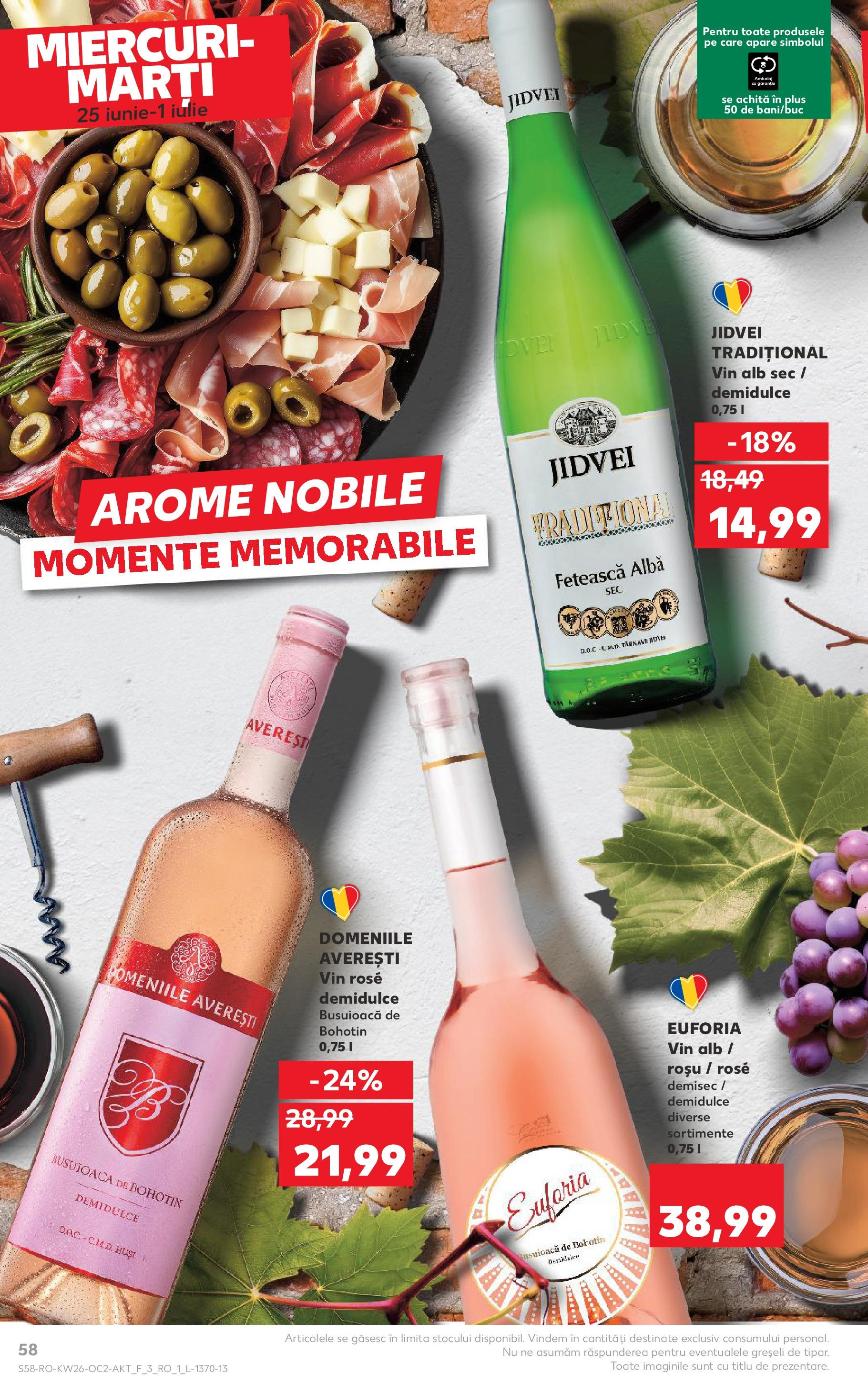 Catalog Kaufland - Râmnicu Vâlcea 25.06.2025 - Revista si Oferta | Pagină: 58 | Produse: Vin