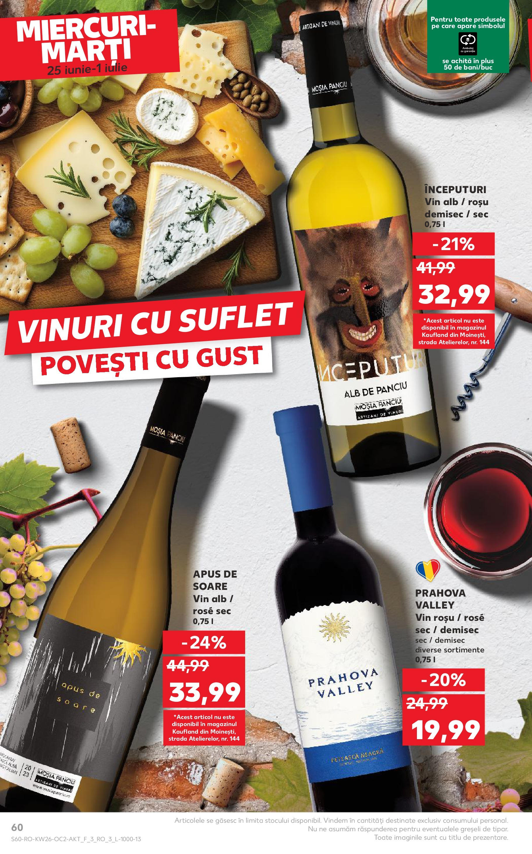Catalog Kaufland - Râmnicu Vâlcea 25.06.2025 - Revista si Oferta | Pagină: 60 | Produse: Vin