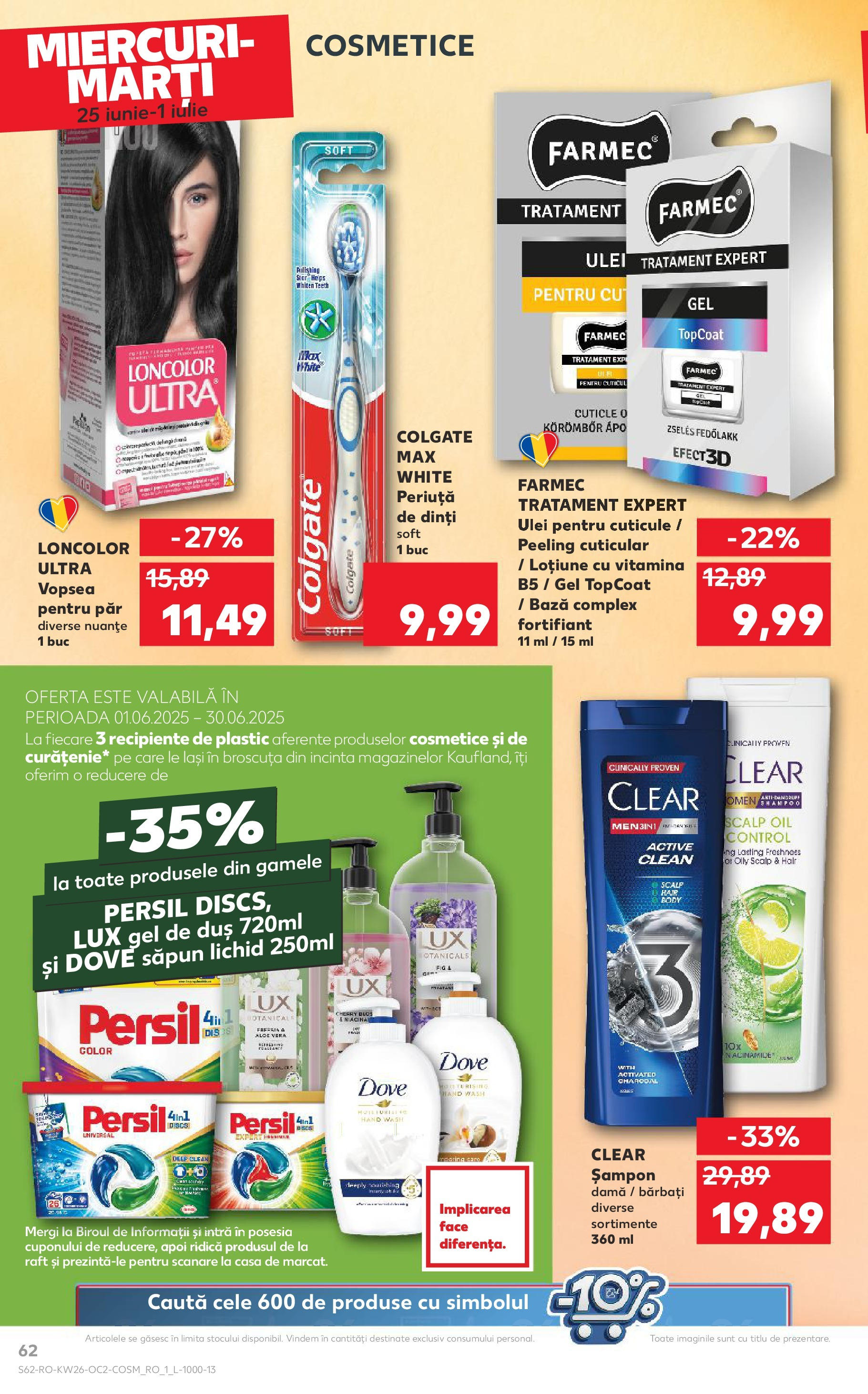 Catalog Kaufland - Râmnicu Vâlcea 25.06.2025 - Revista si Oferta | Pagină: 62 | Produse: Aloe vera, Duș, Peeling, Gel de duș