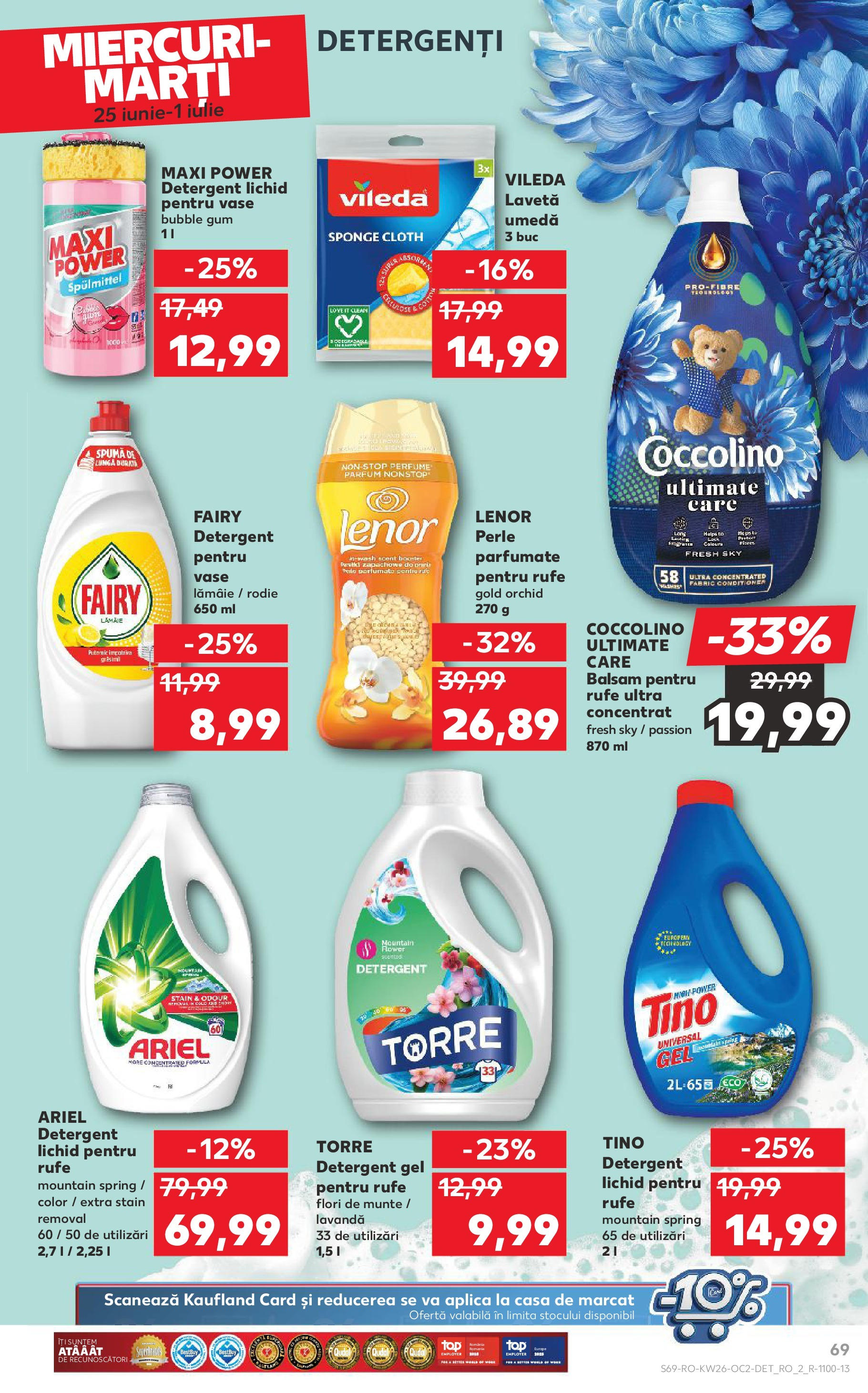 Catalog Kaufland - Sibiu 25.06.2025 || Revista si Oferte | Pagină: 69 | Produse: Pomelo, Akrilik boya, Parfum, Detergent Catalog Kaufland - Sibiu 25.06.2025 - Revista si Oferta | Pagină: 69 | Produse: Pomelo, Akrilik boya, Parfum, Detergent