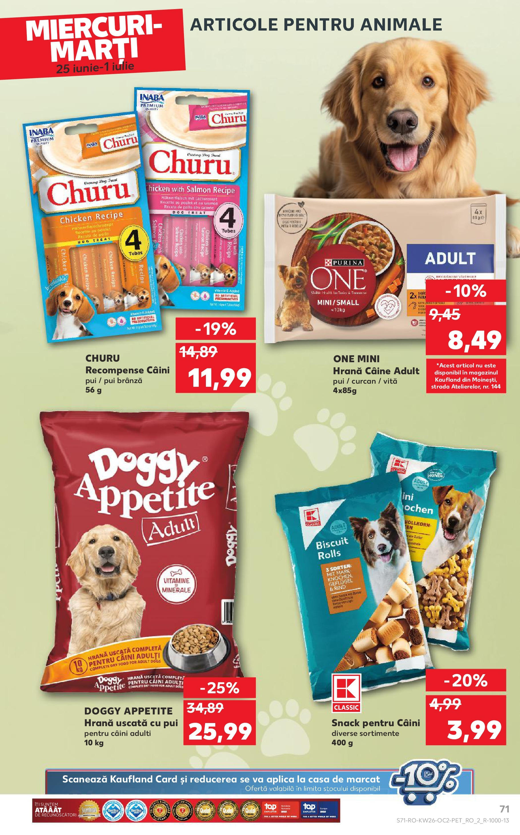 Catalog Kaufland - Bucureşti 25.06.2025 || Revista si Oferte | Pagină: 71 | Produse: Hacıyatmaz Kedi Oyuncağı, Brânză Catalog Kaufland - Bucureşti 25.06.2025 - Revista si Oferta | Pagină: 71 | Produse: Hacıyatmaz Kedi Oyuncağı, Brânză