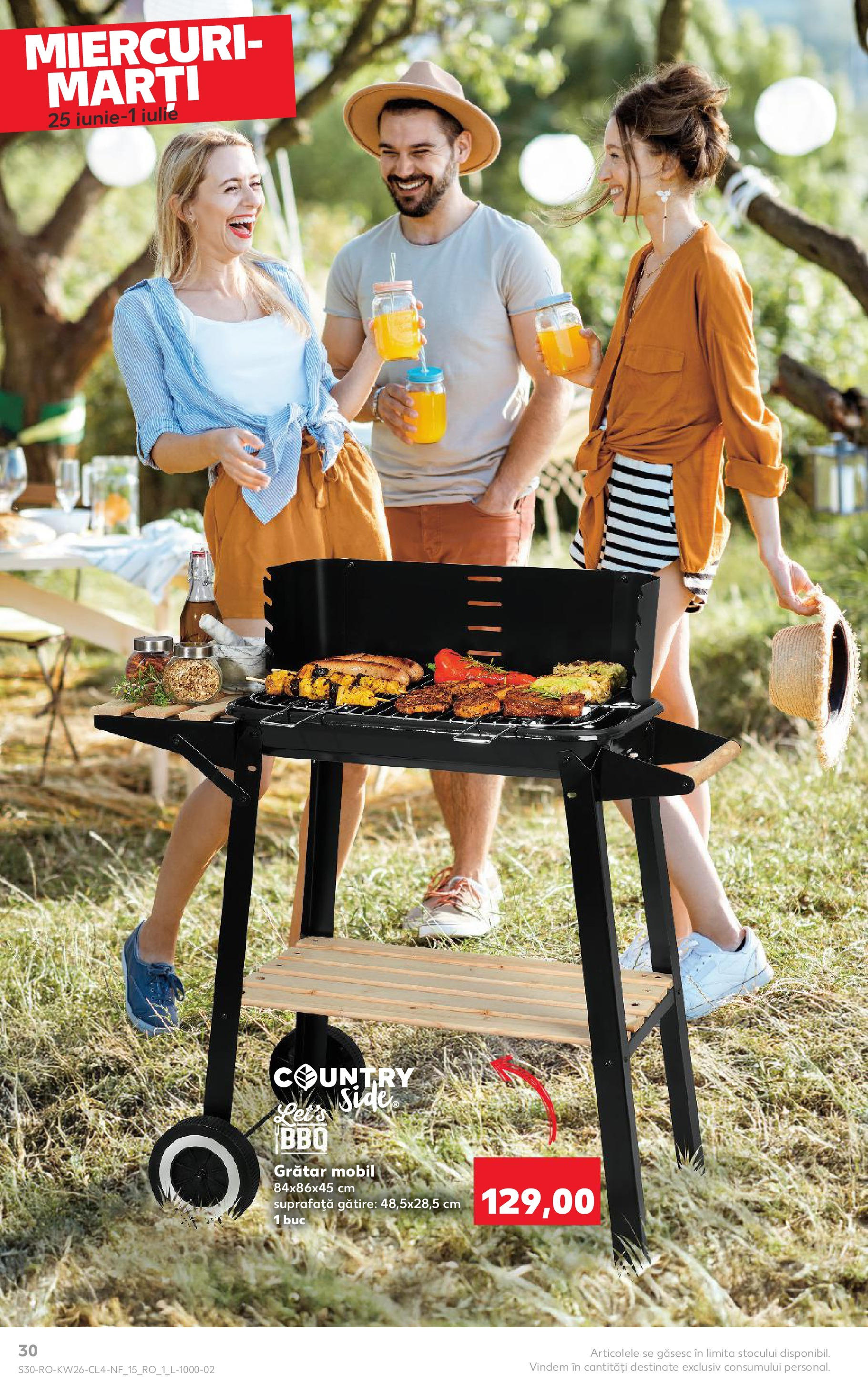 Catalog Kaufland - Nonfood 25.06.2025 - Revista si Oferta | Pagină: 30 | Produse: Grătar