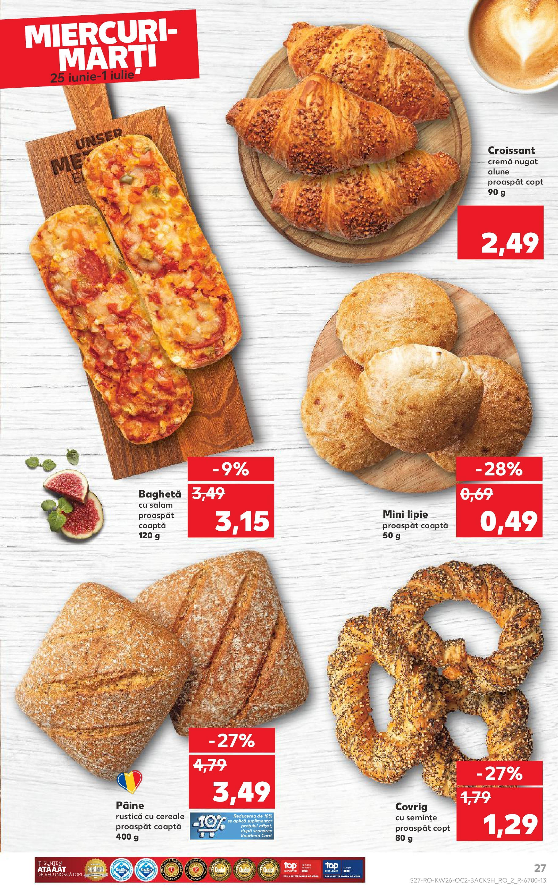Catalog Kaufland - Râmnicu Vâlcea 25.06.2025 - Revista si Oferta | Pagină: 27 | Produse: Semințe, Cremă, Salam, Cereale
