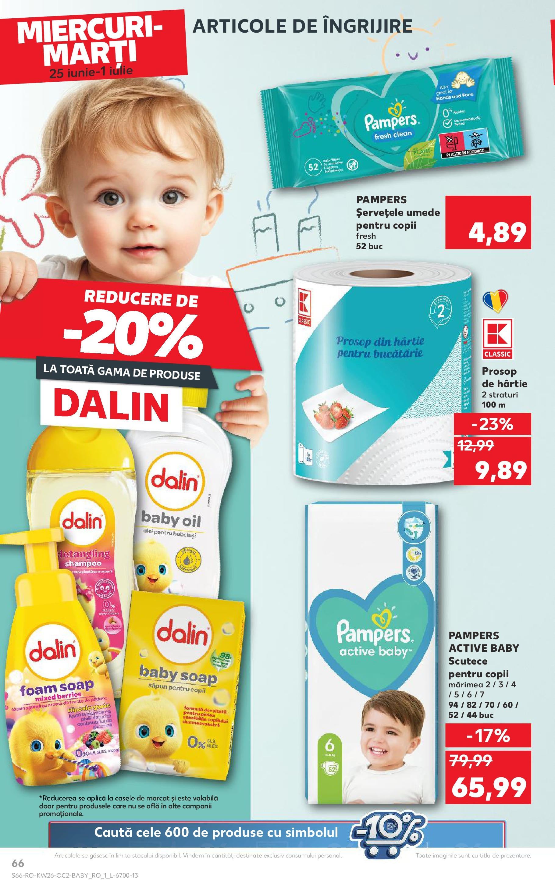 Catalog Kaufland - Râmnicu Vâlcea 25.06.2025 - Revista si Oferta | Pagină: 66 | Produse: Pirinç gevreği, Săpun, Șervețele umede, Scutece