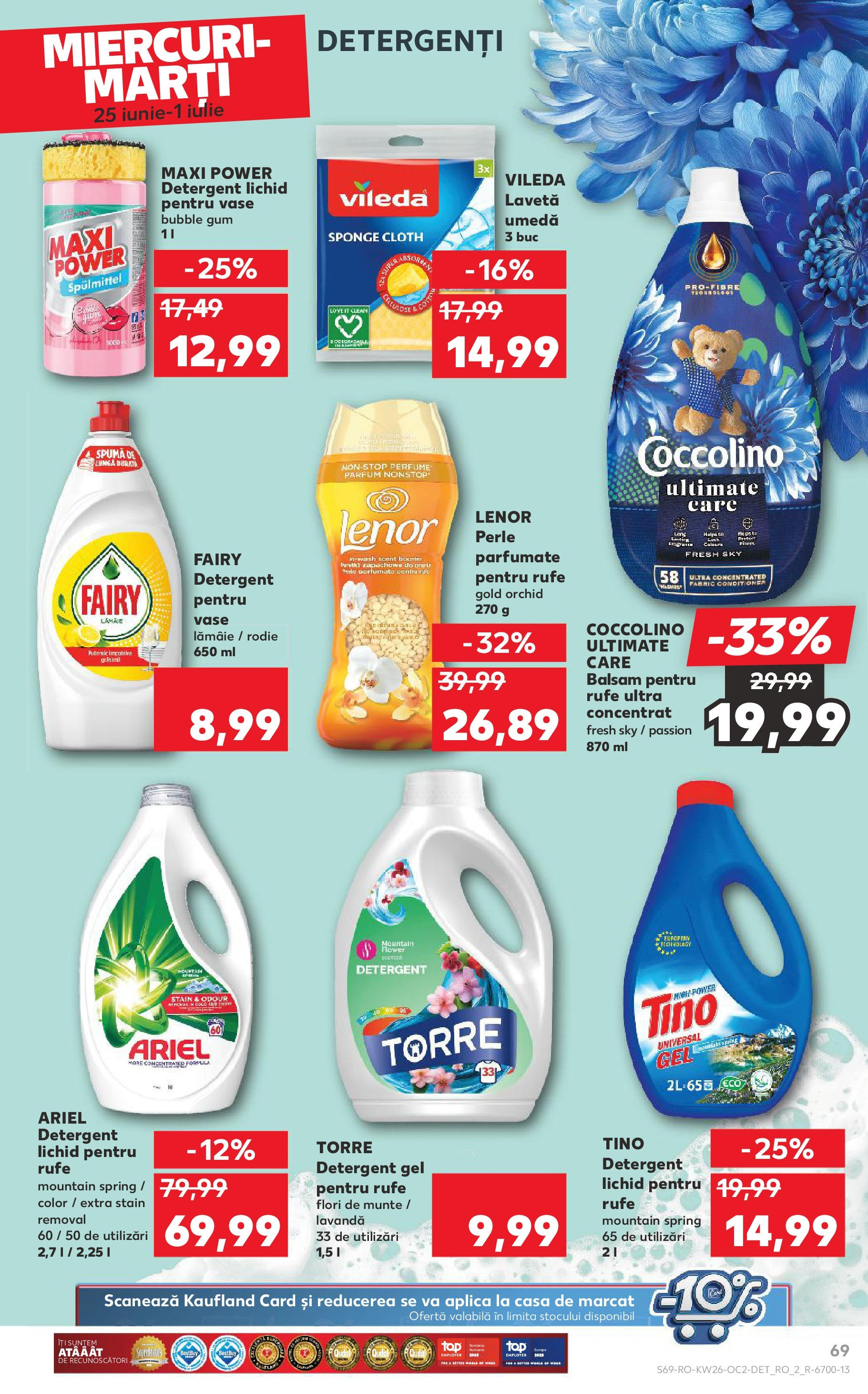 Catalog Kaufland - Râmnicu Vâlcea 25.06.2025 - Revista si Oferta | Pagină: 69 | Produse: Pomelo, Akrilik boya, Detergent, Lămâie