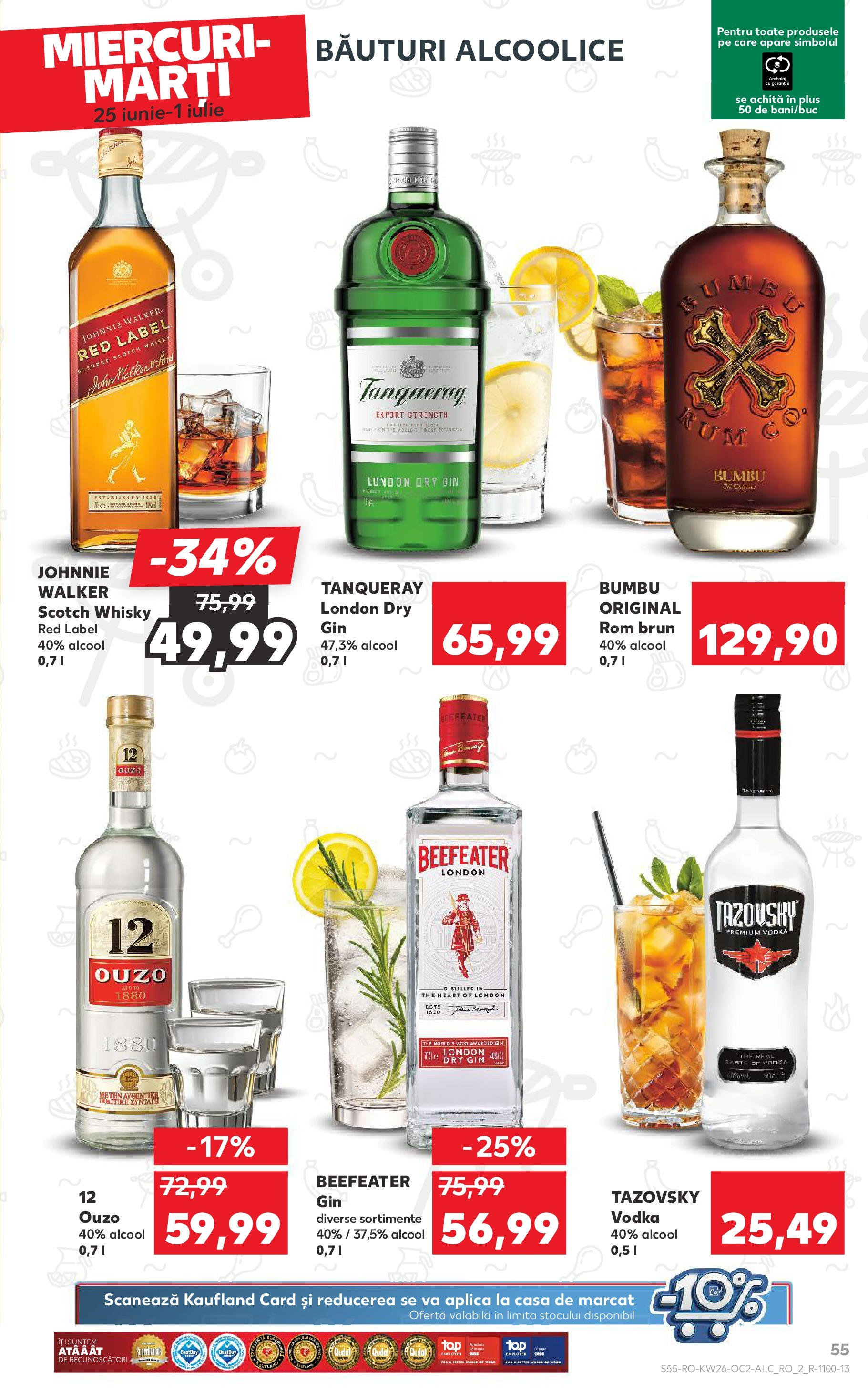 Catalog Kaufland - Ploieşti 25.06.2025 || Revista si Oferte | Pagină: 55 | Produse: Rom, Gin, Vodka Catalog Kaufland - Ploieşti 25.06.2025 - Revista si Oferta | Pagină: 55 | Produse: Rom, Gin, Vodka