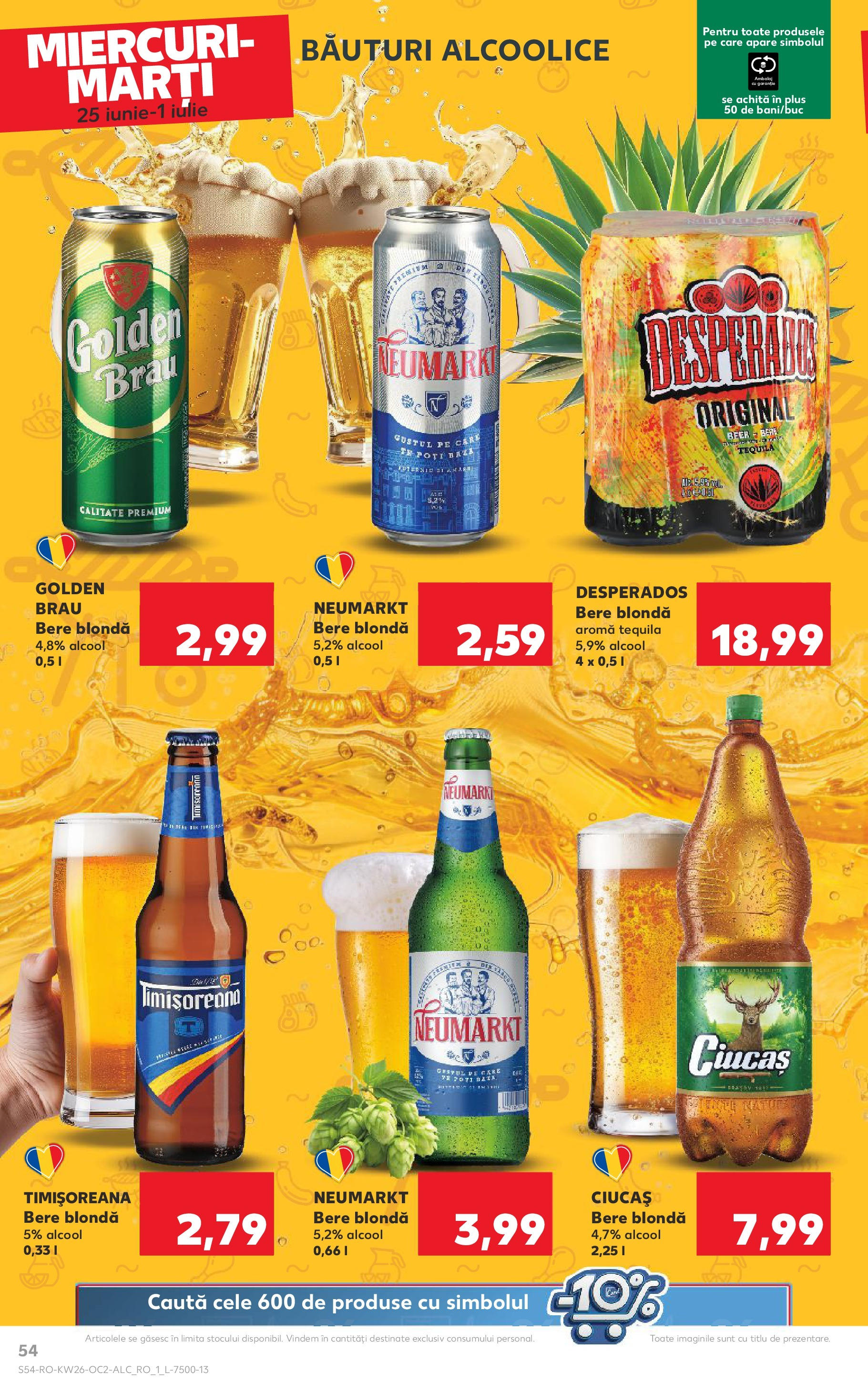 Catalog Kaufland - Râșnov 25.06.2025 || Revista si Oferte | Pagină: 54 | Produse: Eğitim çantaları, Bere Catalog Kaufland - Râșnov 25.06.2025 - Revista si Oferta | Pagină: 54 | Produse: Eğitim çantaları, Bere