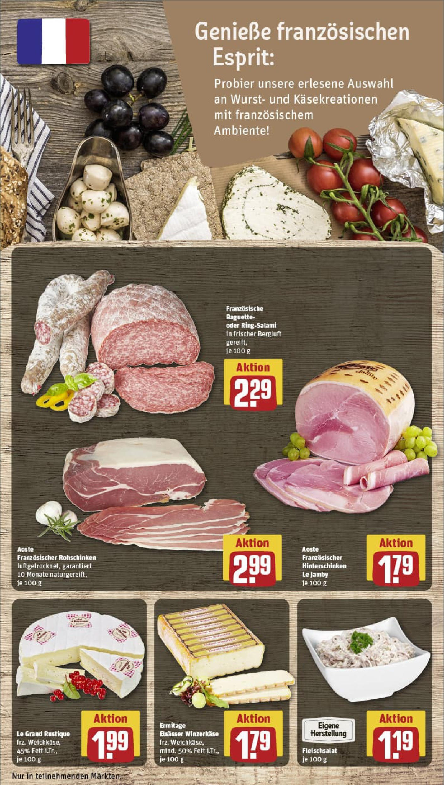REWE Prospekt ab 22.06.2025 zum Blättern » Angebote | Seite: 9 | Produkte: Baguette, Wurst