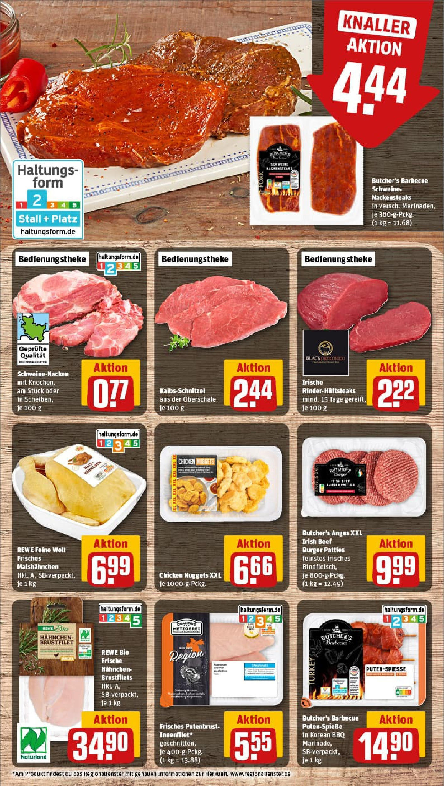 REWE Prospekt ab 22.06.2025 zum Blättern » Angebote | Seite: 8 | Produkte: Nackensteaks, Hahnchen, Burger, Steak
