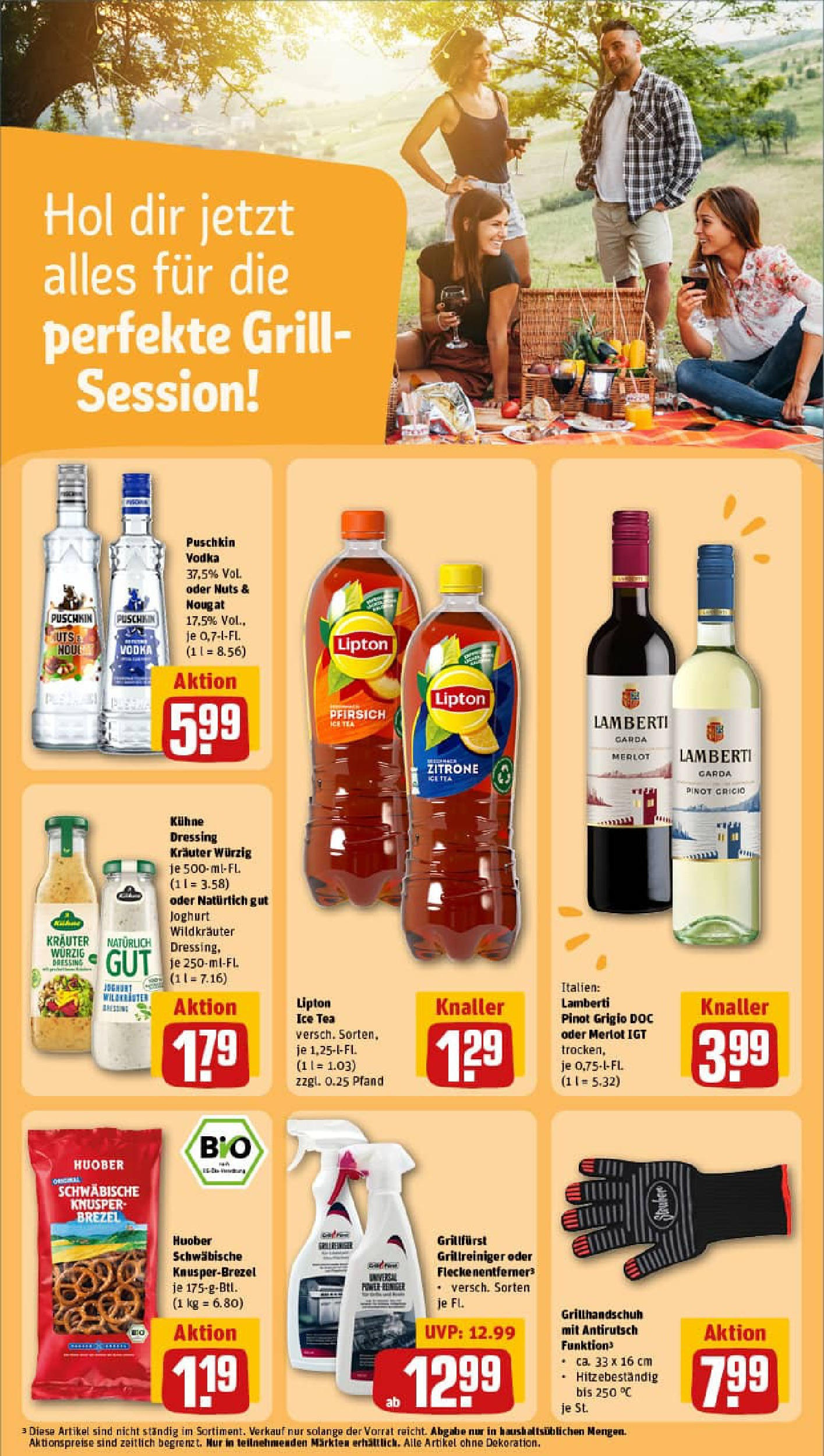 REWE Prospekt ab 23.06.2025 zum Blättern » Angebote | Seite: 17 | Produkte: Grill, Dressing, Zitrone, Vodka