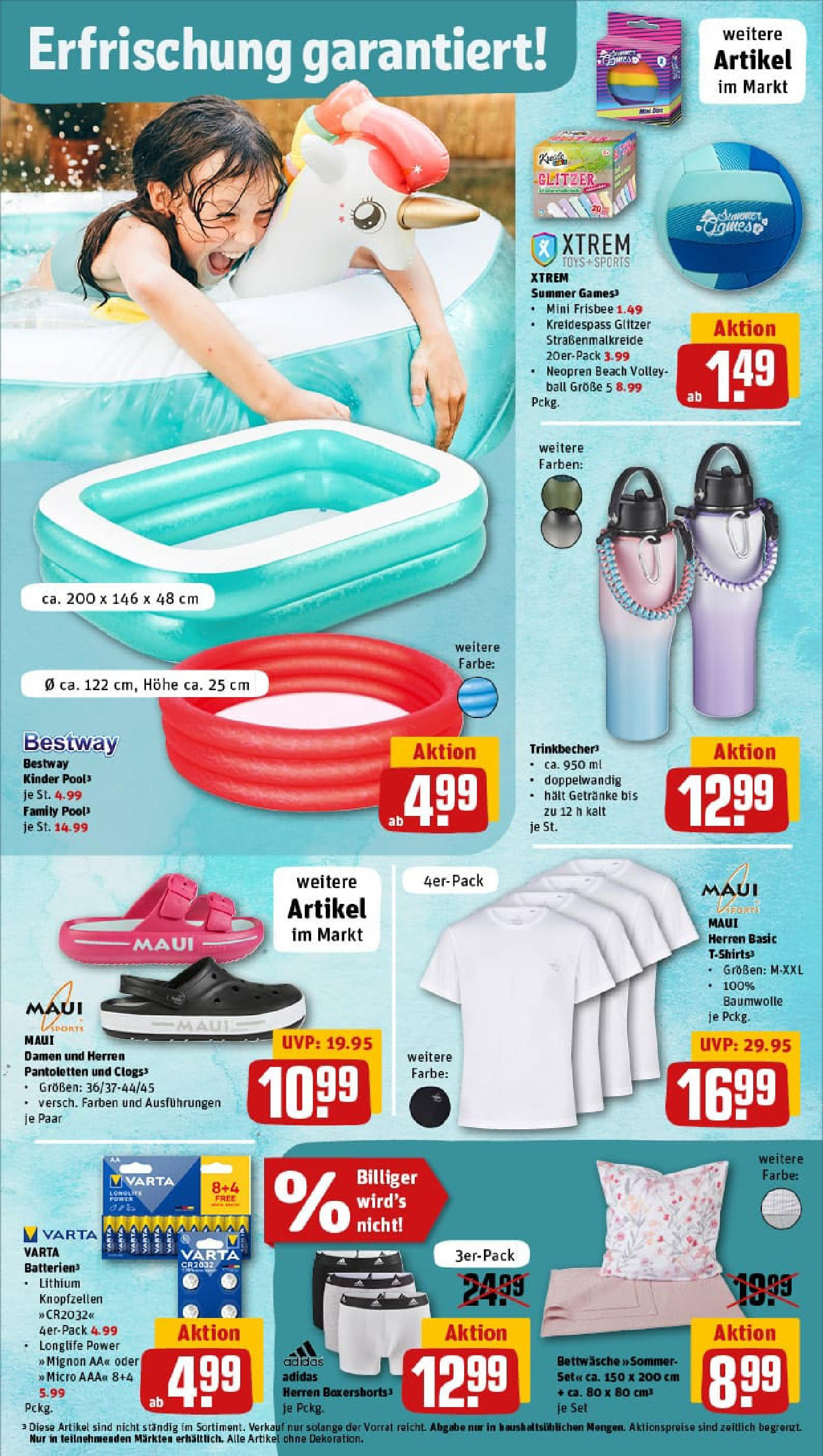 REWE Prospekt ab 22.06.2025 zum Blättern » Angebote | Seite: 27 | Produkte: T-Shirt, Batterien, Bettwäsche
