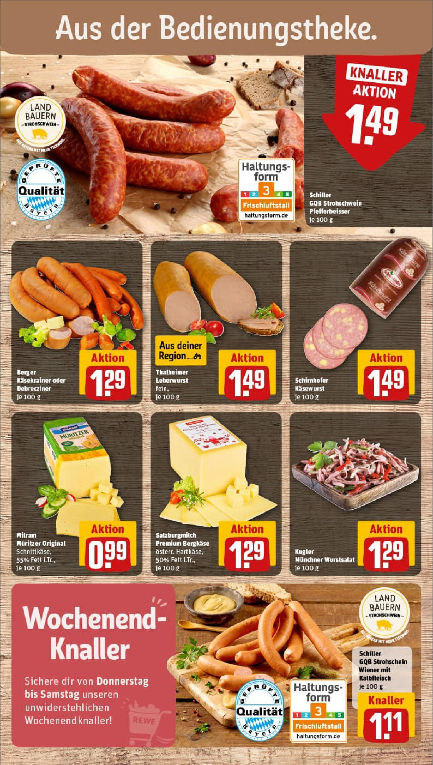 REWE Prospekt ab 22.06.2025 zum Blättern » Angebote | Seite: 11 | Produkte: Käsekrainer, Milram