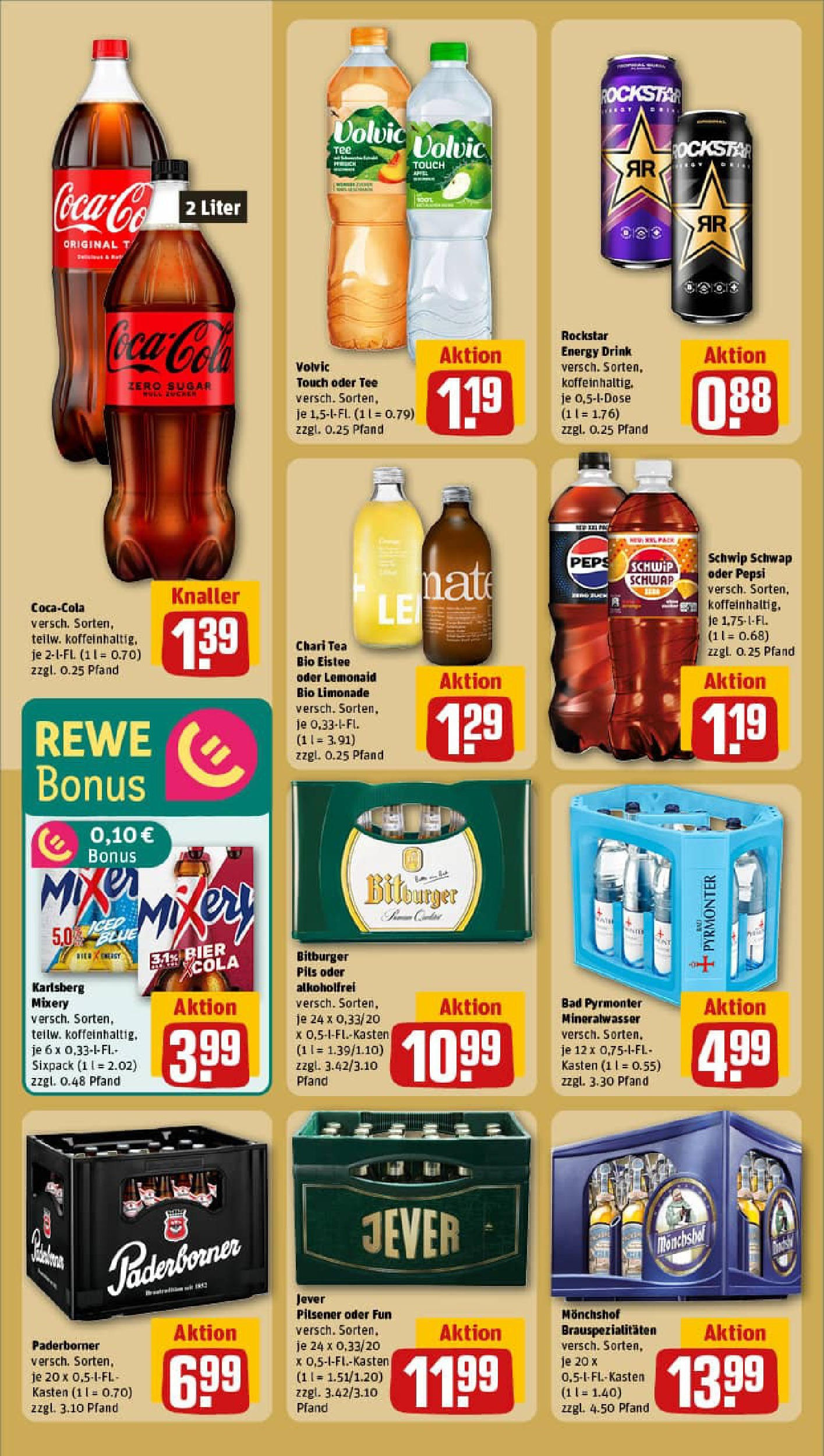 REWE Prospekt ab 22.06.2025 zum Blättern » Angebote | Seite: 18 | Produkte: Monchshof, Rockstar energy, Pils, Tee
