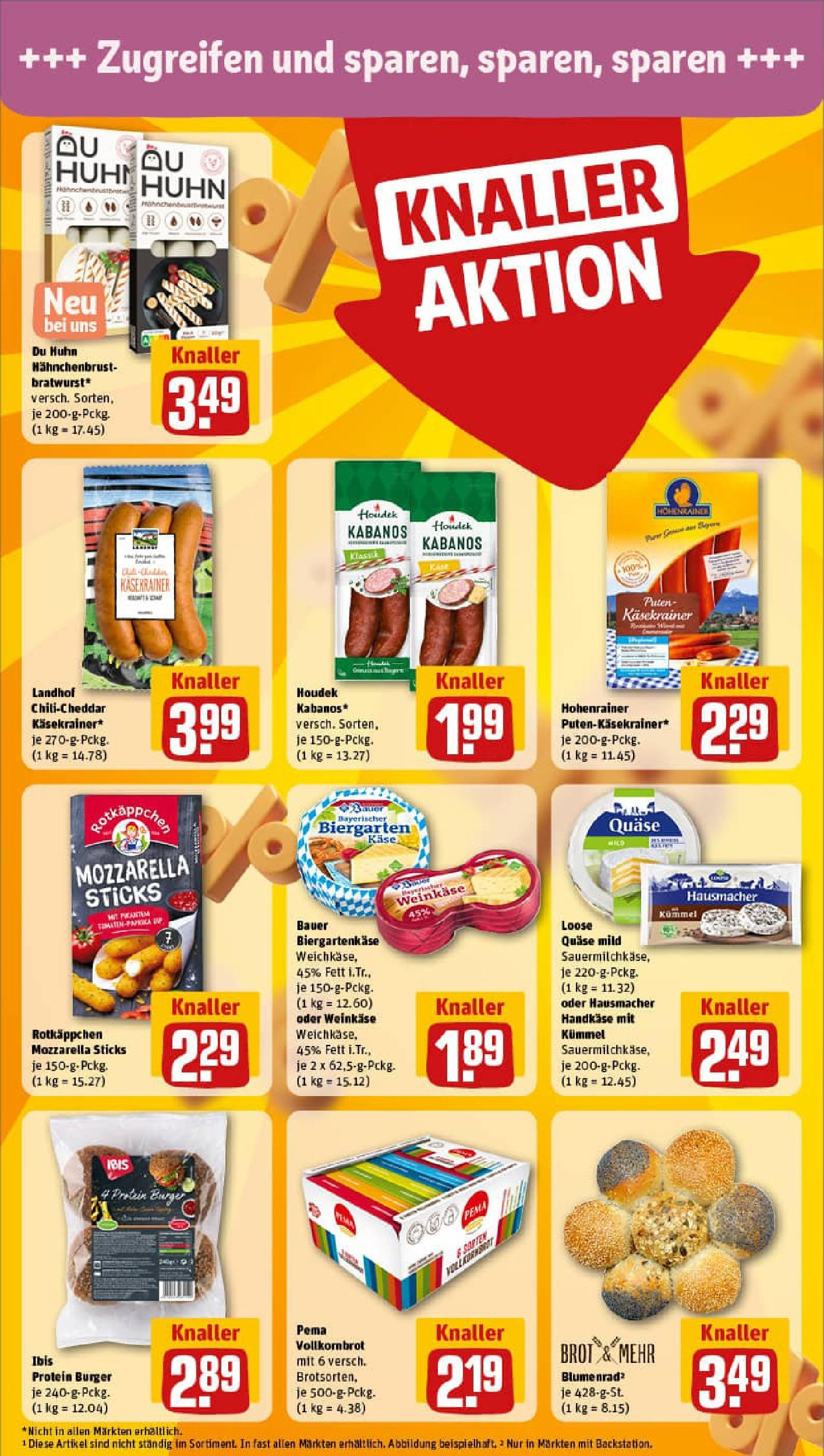 REWE Prospekt ab 22.06.2025 zum Blättern » Angebote | Seite: 16 | Produkte: Mozzarella, Vollkornbrot, Burger, Hahnchenbrust