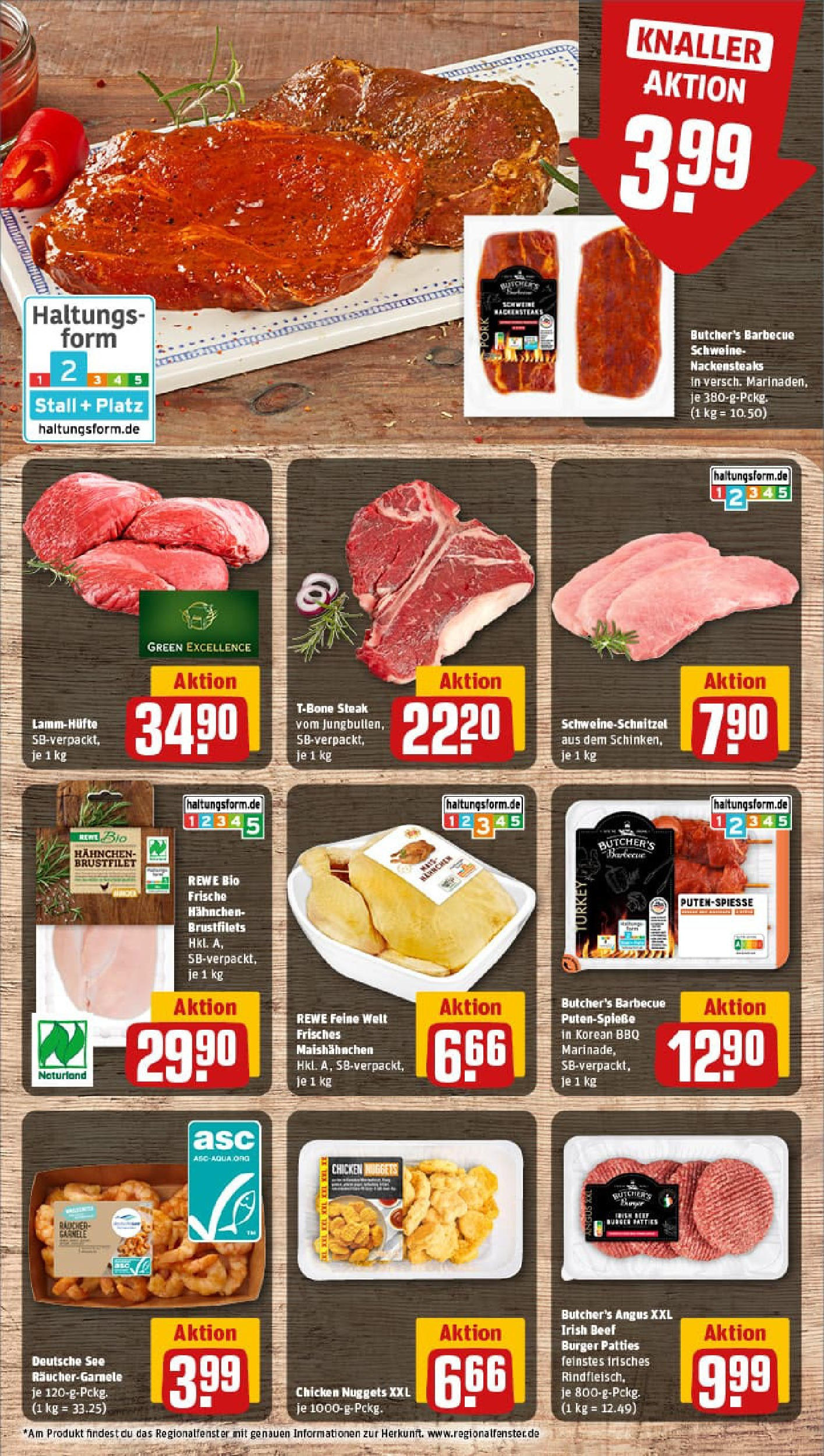 REWE Prospekt ab 22.06.2025 zum Blättern » Angebote | Seite: 8 | Produkte: Nackensteaks, Hahnchen, Burger, Rindfleisch