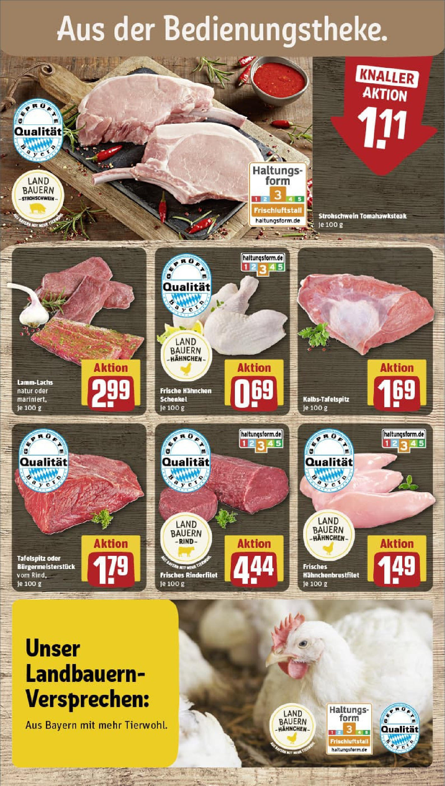 REWE Prospekt ab 22.06.2025 zum Blättern » Angebote | Seite: 10 | Produkte: Tafelspitz, Hahnchen, Rinderfilet