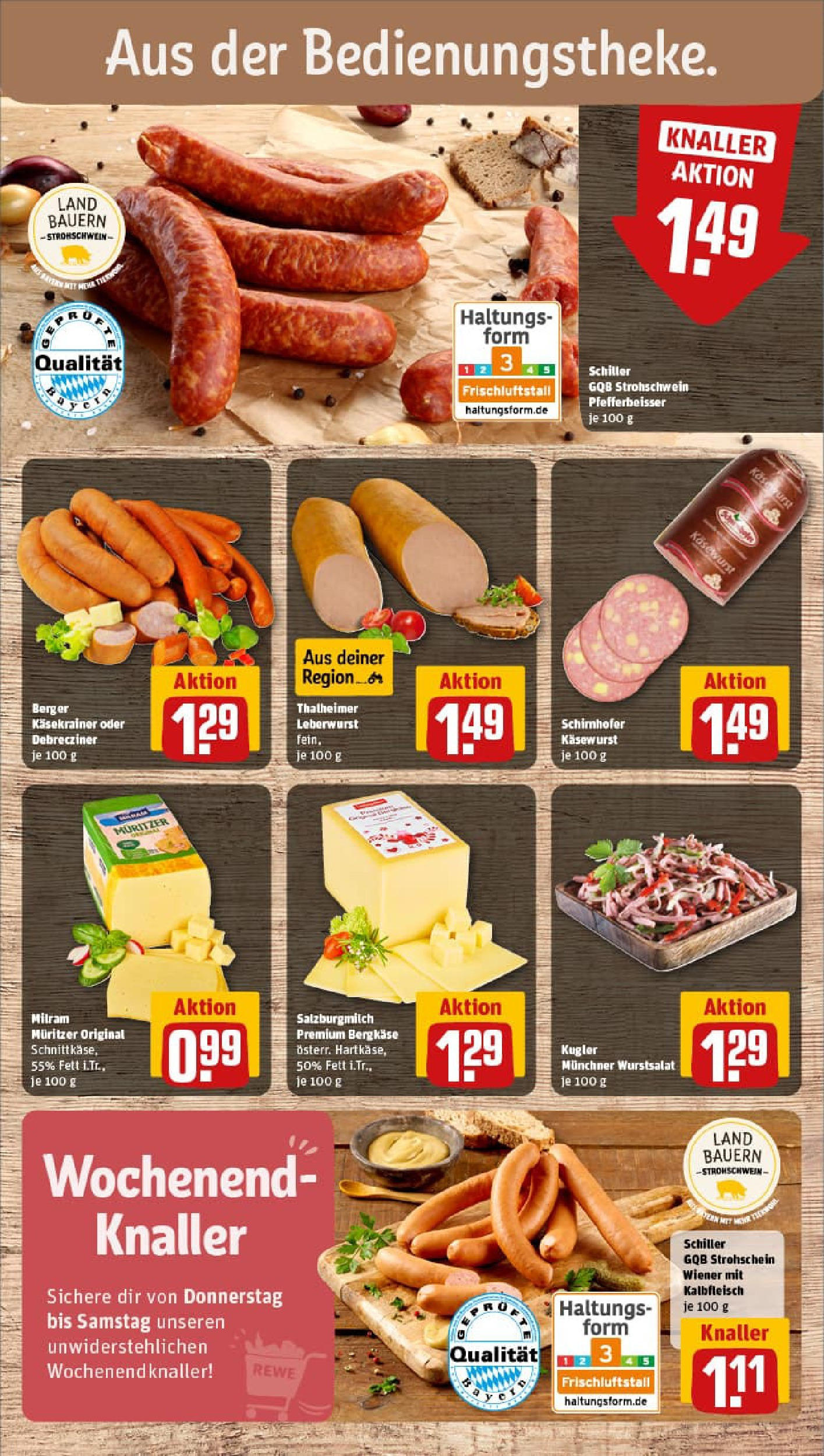 REWE Prospekt ab 22.06.2025 zum Blättern » Angebote | Seite: 11 | Produkte: Käsekrainer, Milram