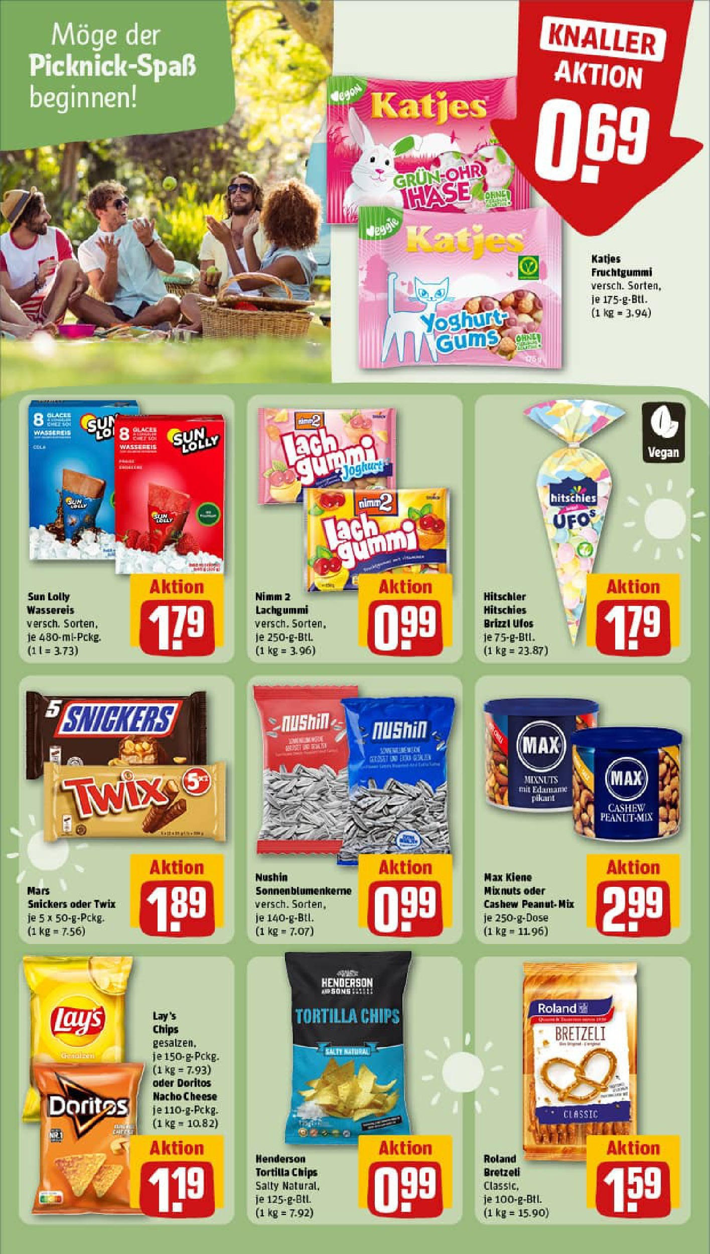 REWE Prospekt ab 22.06.2025 zum Blättern » Angebote | Seite: 16 | Produkte: Katjes, Mars, Twix, Chips