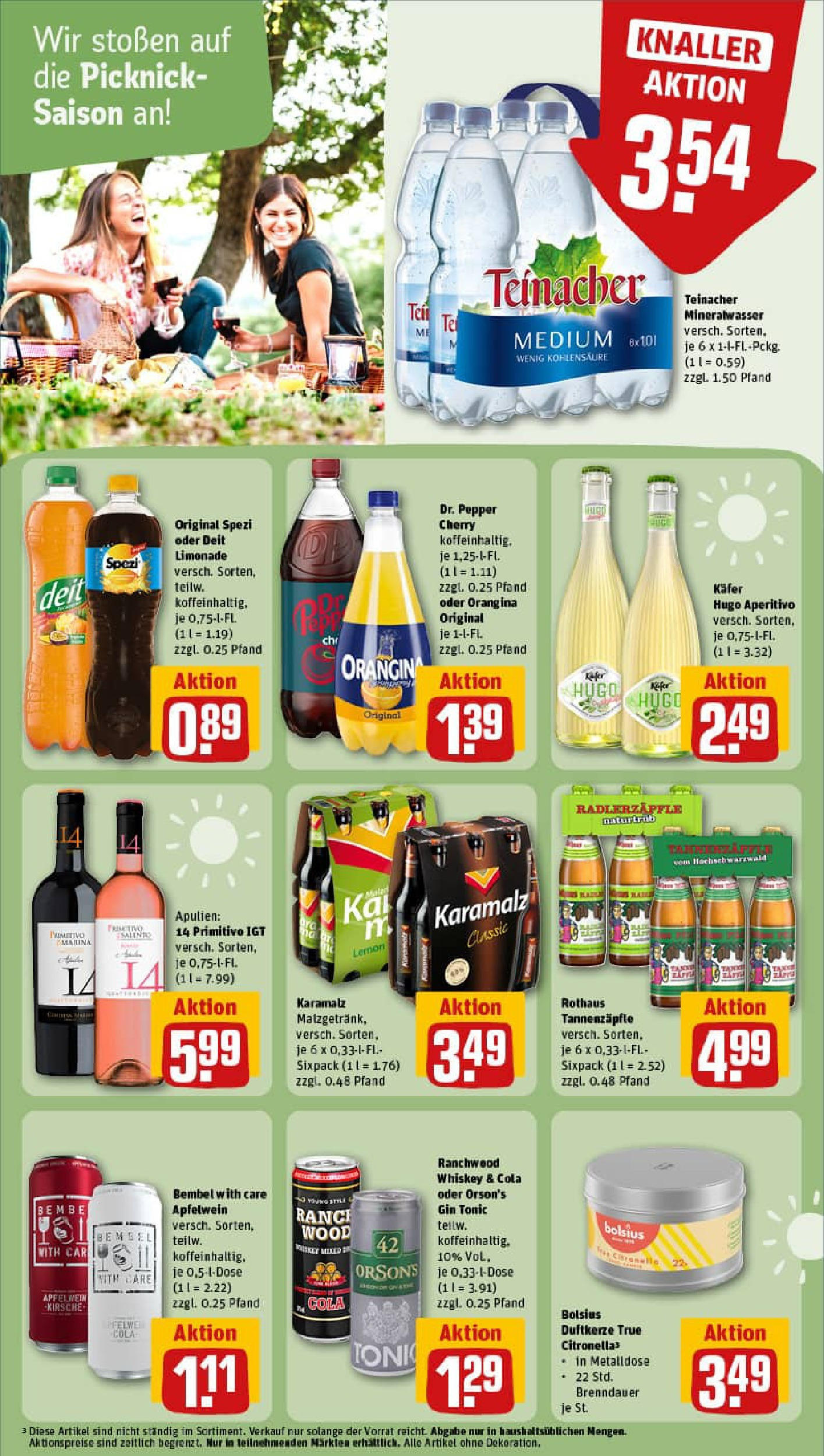 REWE Prospekt ab 22.06.2025 zum Blättern » Angebote | Seite: 17 | Produkte: Cola, Apple, Gin, Hugo