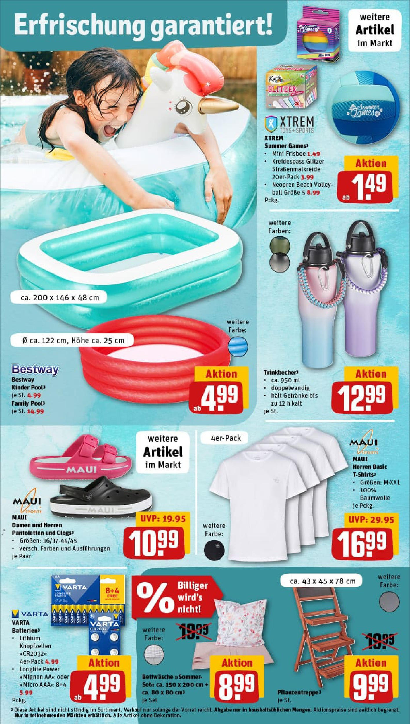 REWE Prospekt ab 22.06.2025 zum Blättern » Angebote | Seite: 31 | Produkte: T-Shirt, Batterien, Bettwäsche