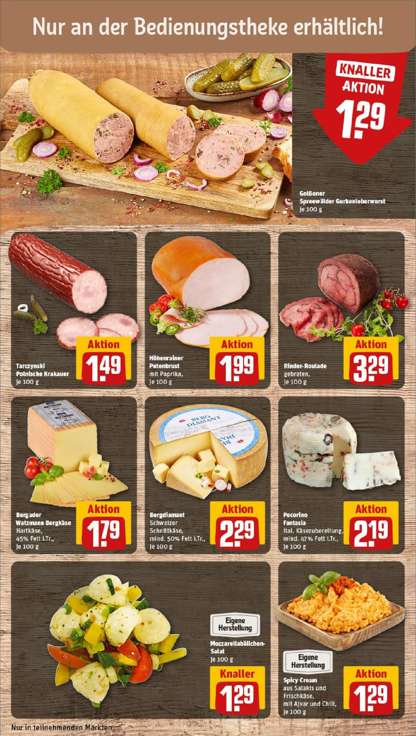 REWE Prospekt ab 22.06.2025 zum Blättern » Angebote | Seite: 11 | Produkte: Mozzarella, Paprika, Salakis, Chili