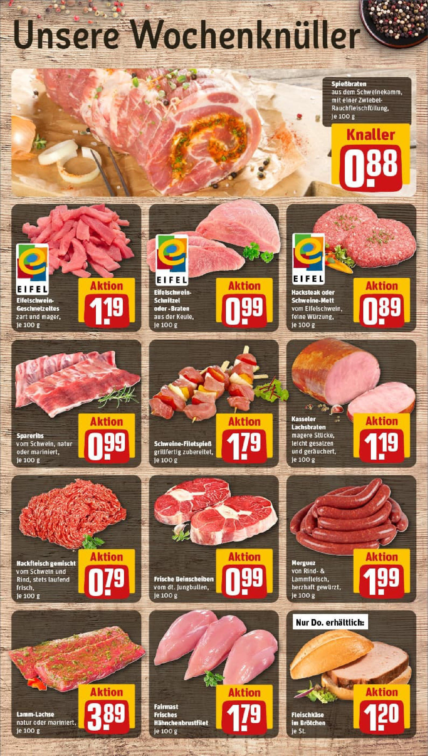 REWE Prospekt ab 22.06.2025 zum Blättern » Angebote | Seite: 8 | Produkte: Schnitzel, Hackfleisch