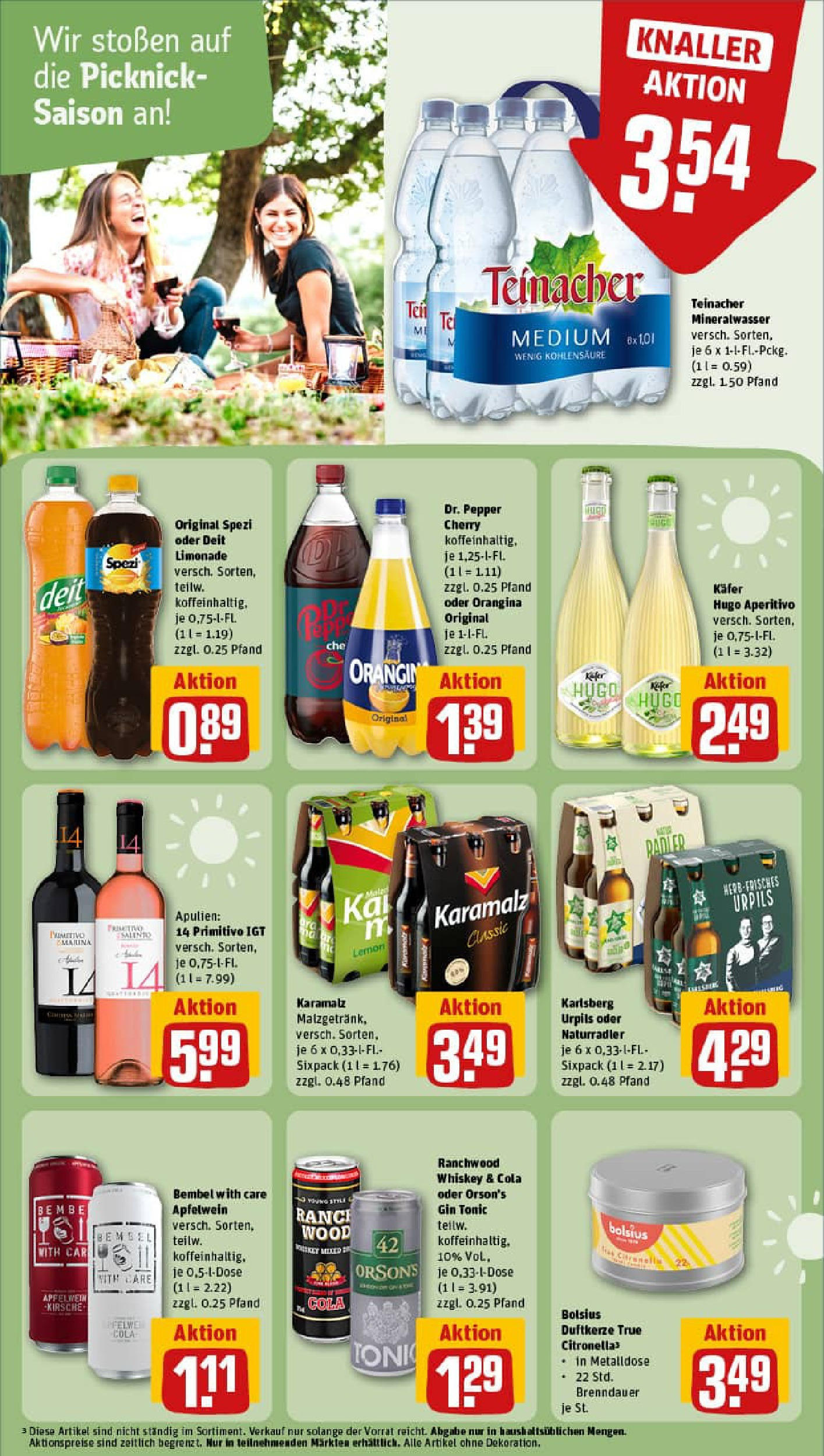REWE Prospekt ab 22.06.2025 zum Blättern » Angebote | Seite: 17 | Produkte: Apple, Radler, Gin, Whiskey