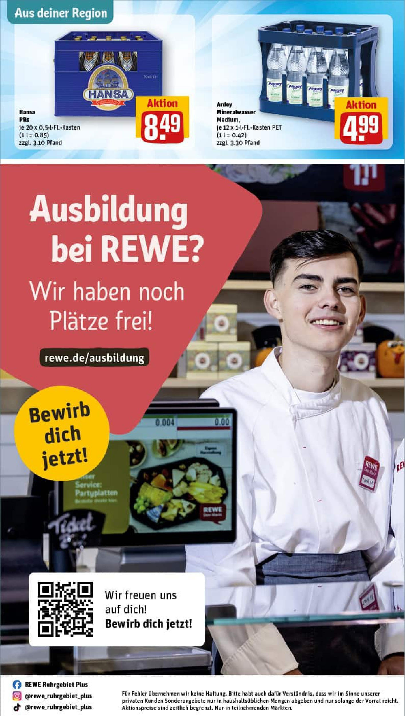 REWE Prospekt ab 23.06.2025 zum Blättern » Angebote | Seite: 29 | Produkte: Pils, Mineralwasser