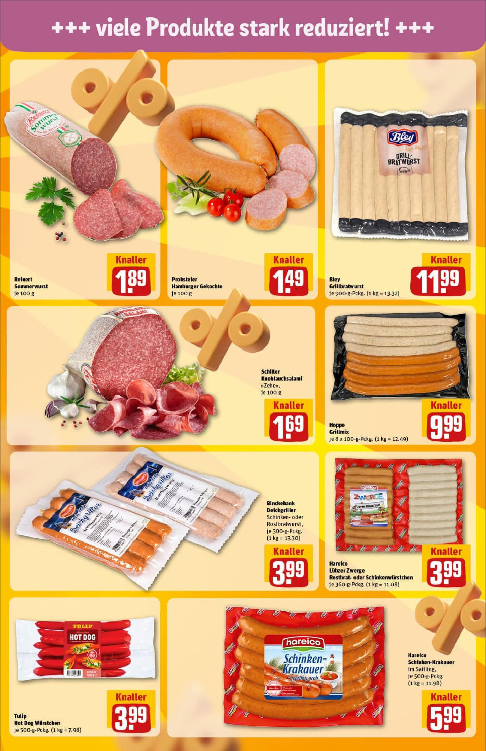 REWE Prospekt ab 22.06.2025 zum Blättern » Angebote | Seite: 21 | Produkte: Bratwurst, Wurst, Schinken, Lubzer