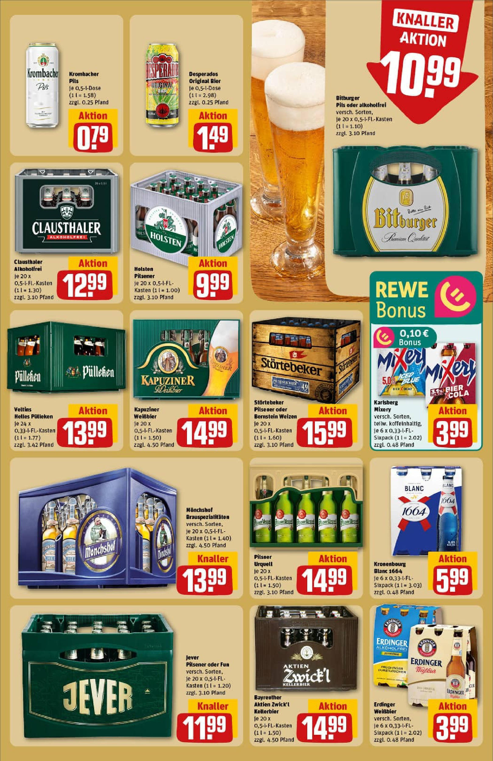 REWE Prospekt ab 22.06.2025 zum Blättern » Angebote | Seite: 17 | Produkte: Durstloscher, Erdinger, Bier, Veltins