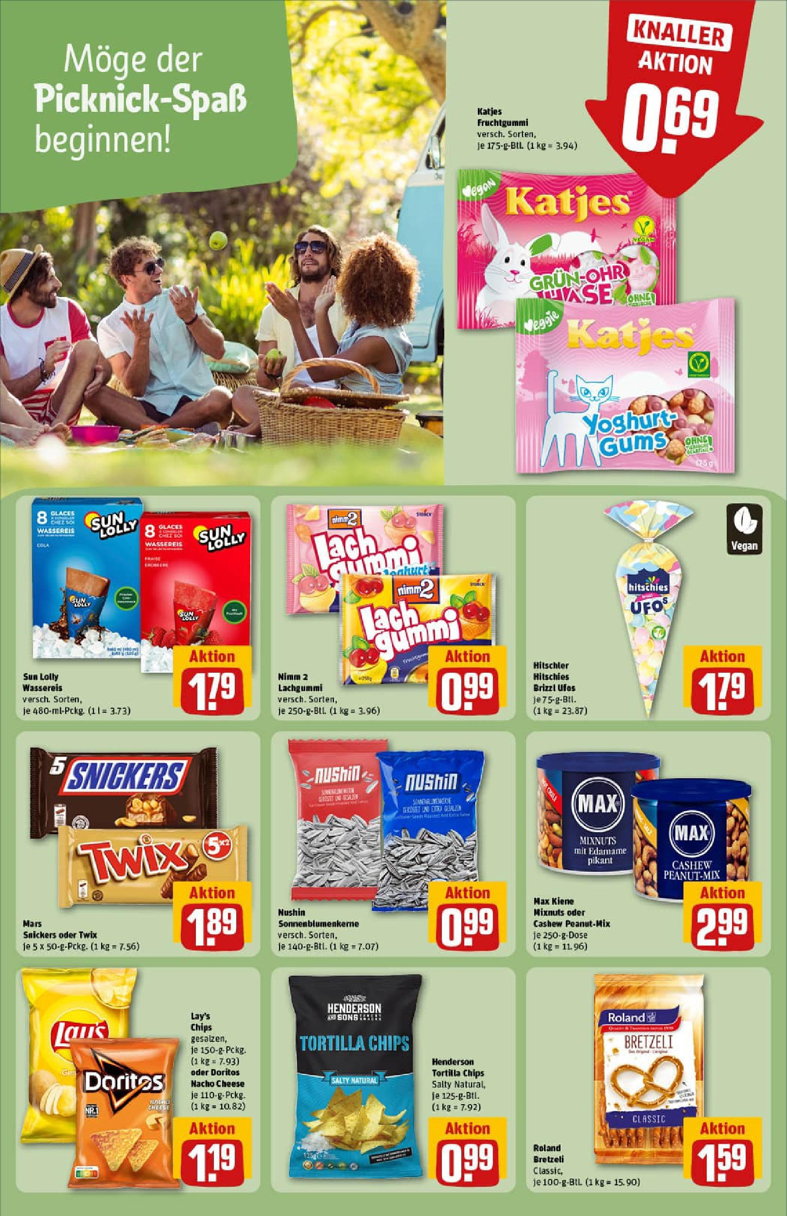 REWE Prospekt ab 22.06.2025 zum Blättern » Angebote | Seite: 20 | Produkte: Katjes, Snickers, Mars, Twix