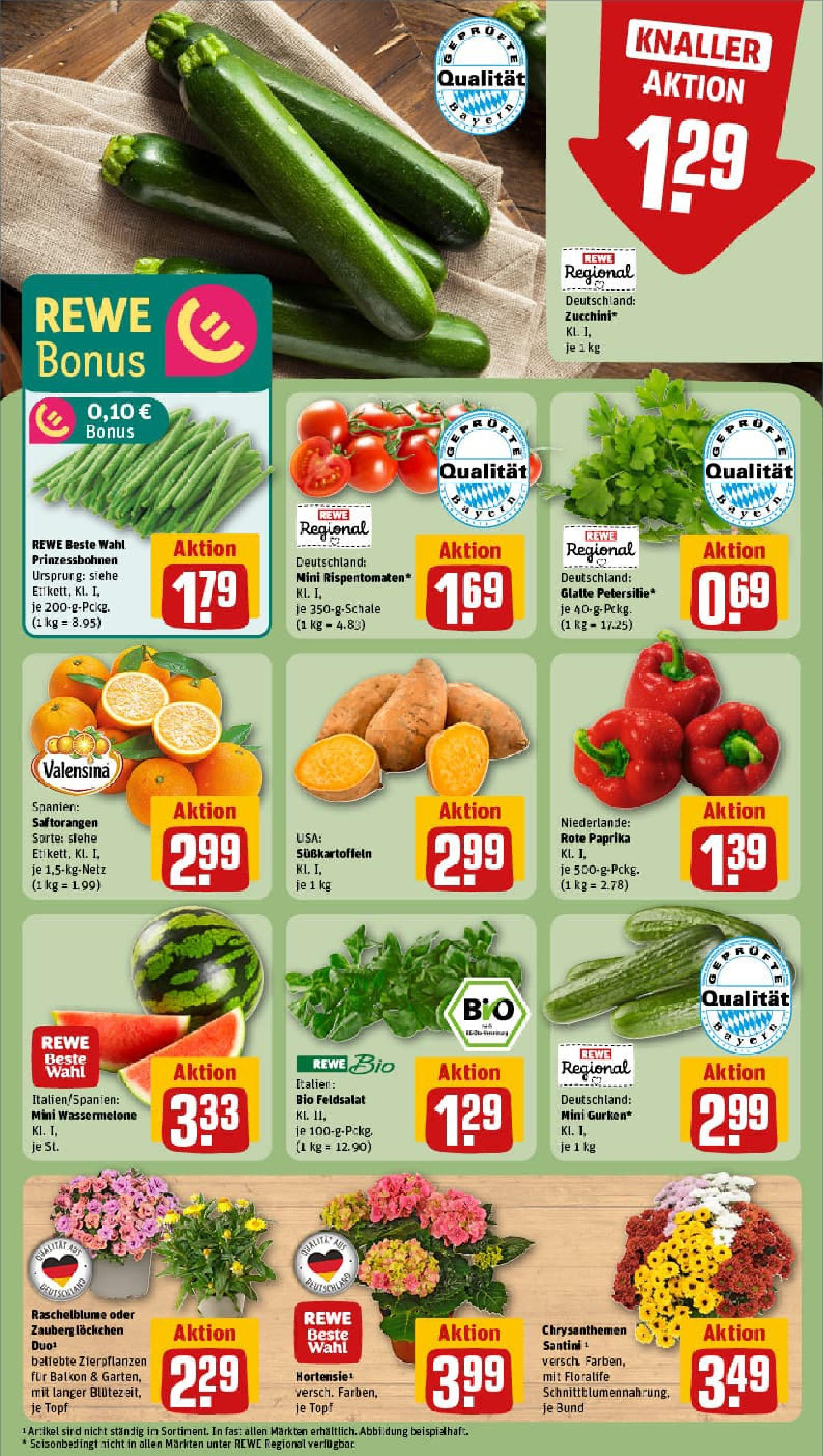 REWE Prospekt ab 22.06.2025 zum Blättern » Angebote | Seite: 5 | Produkte: Valensina, Paprika, Wassermelone