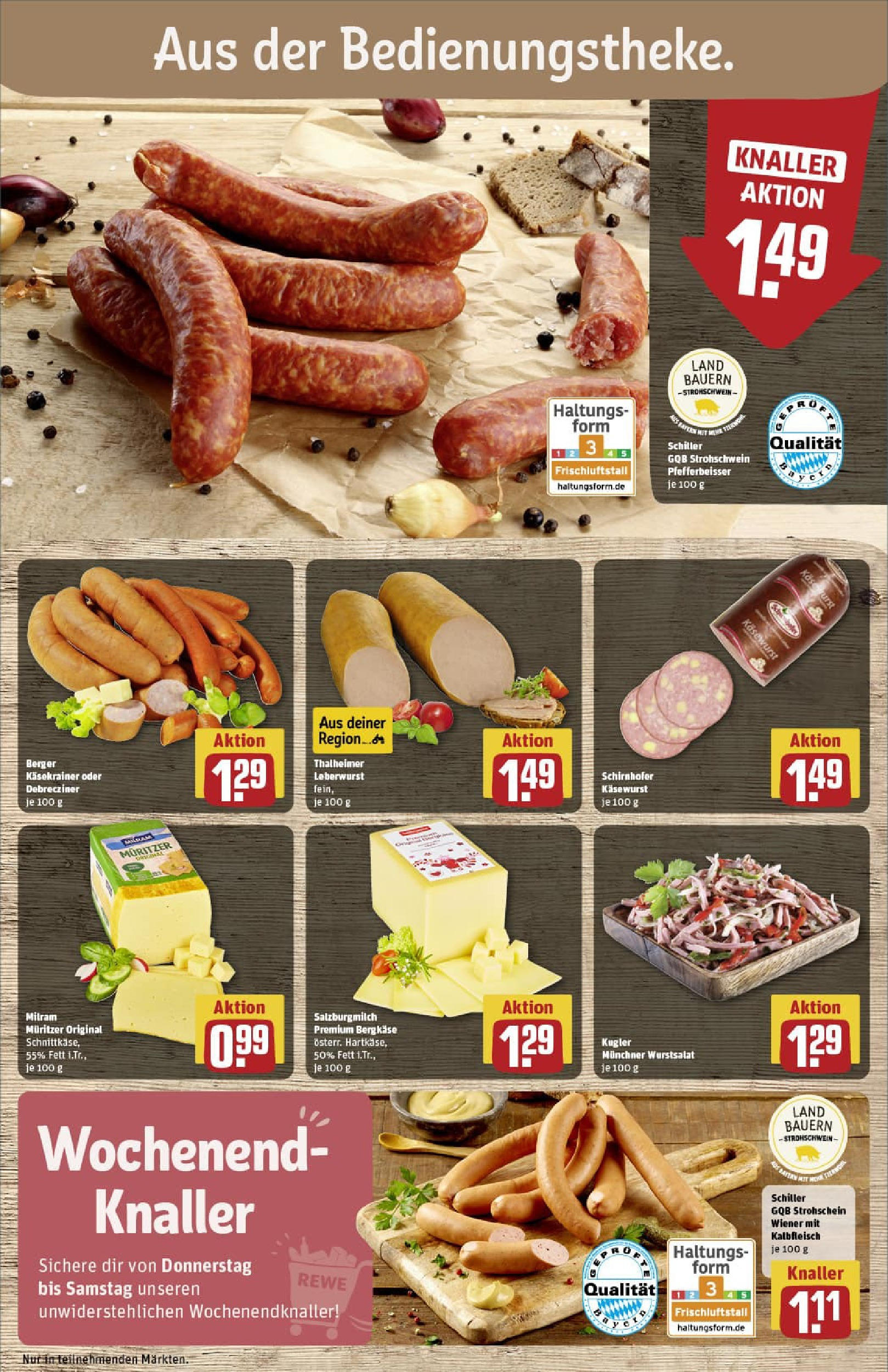 REWE Prospekt ab 22.06.2025 zum Blättern » Angebote | Seite: 11 | Produkte: Käsekrainer, Milram