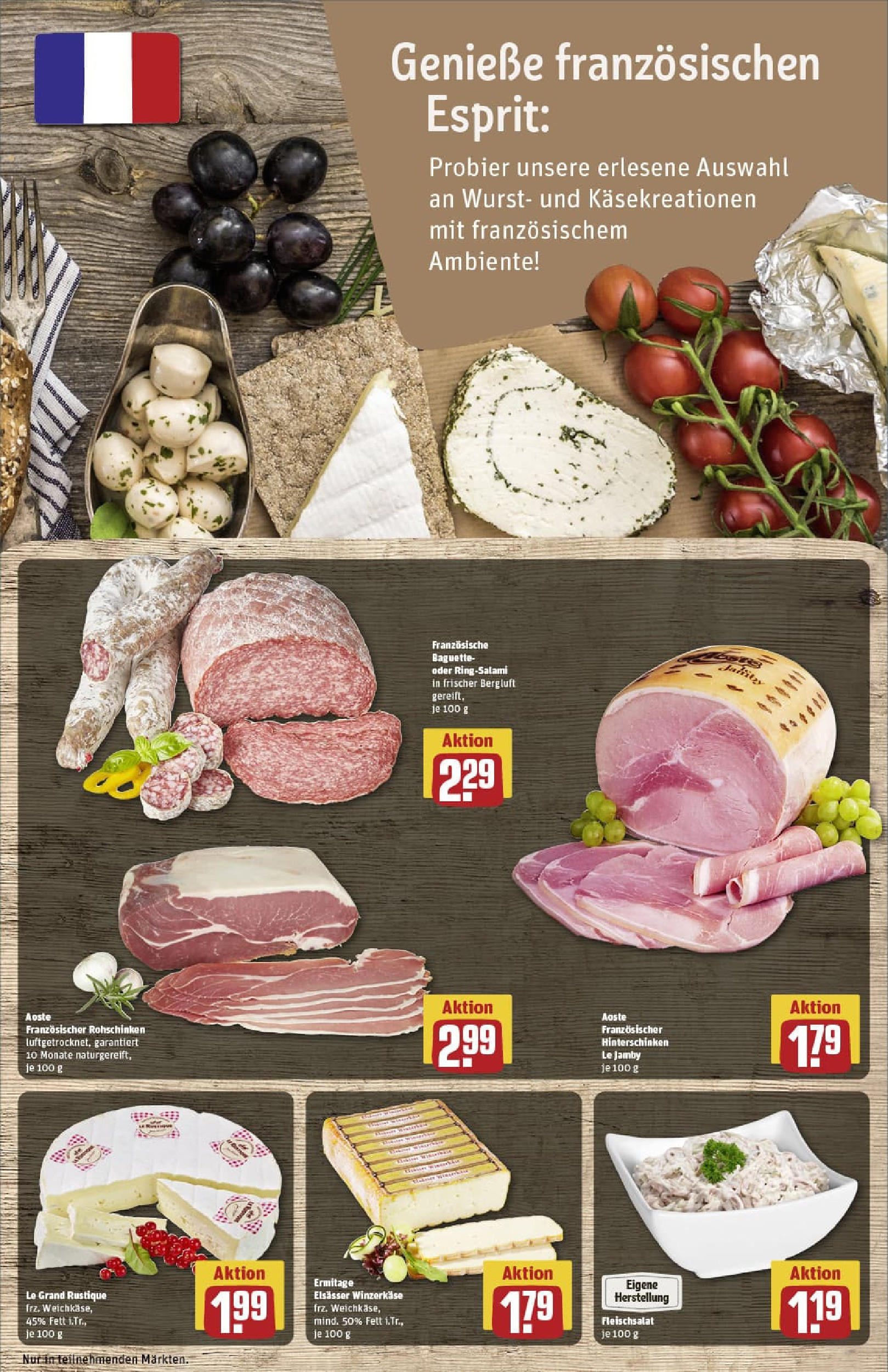 REWE Prospekt ab 22.06.2025 zum Blättern » Angebote | Seite: 11 | Produkte: Baguette, Wurst, Salami