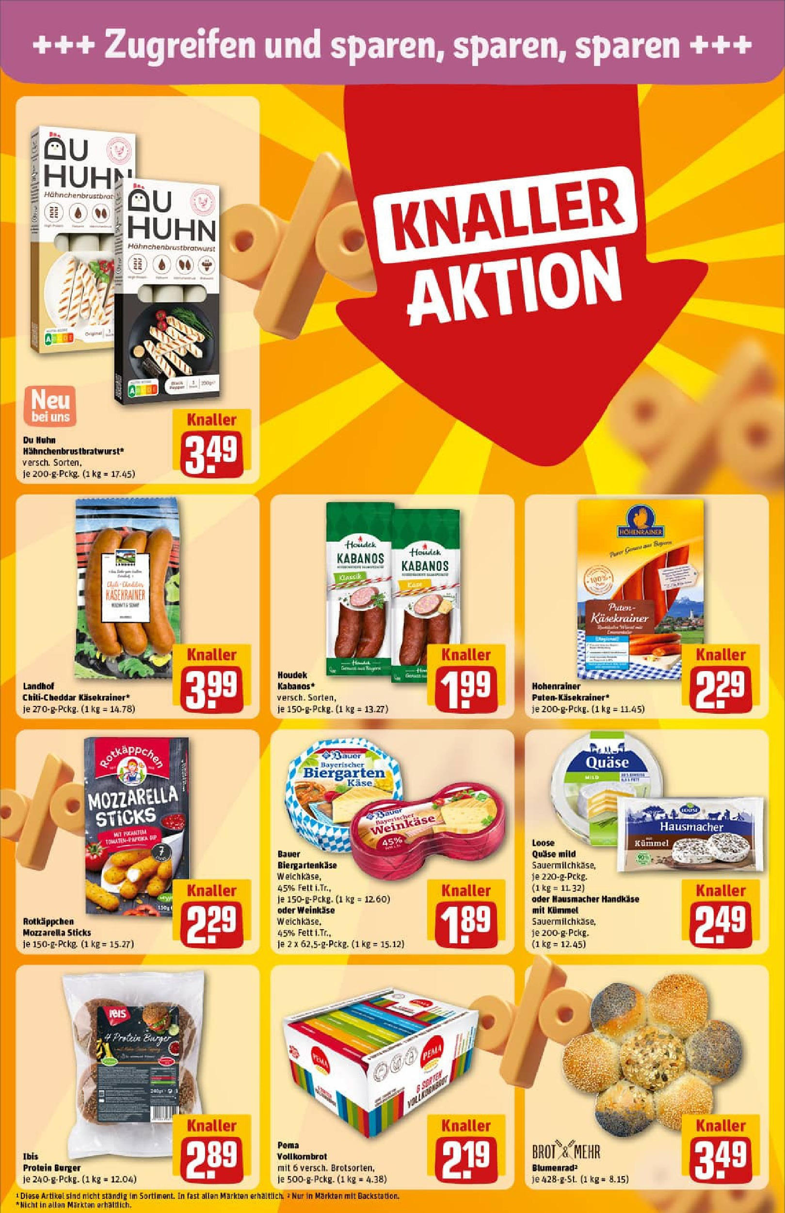 REWE Prospekt ab 22.06.2025 zum Blättern » Angebote | Seite: 20 | Produkte: Vollkornbrot, Burger, Rotkäppchen, Brot