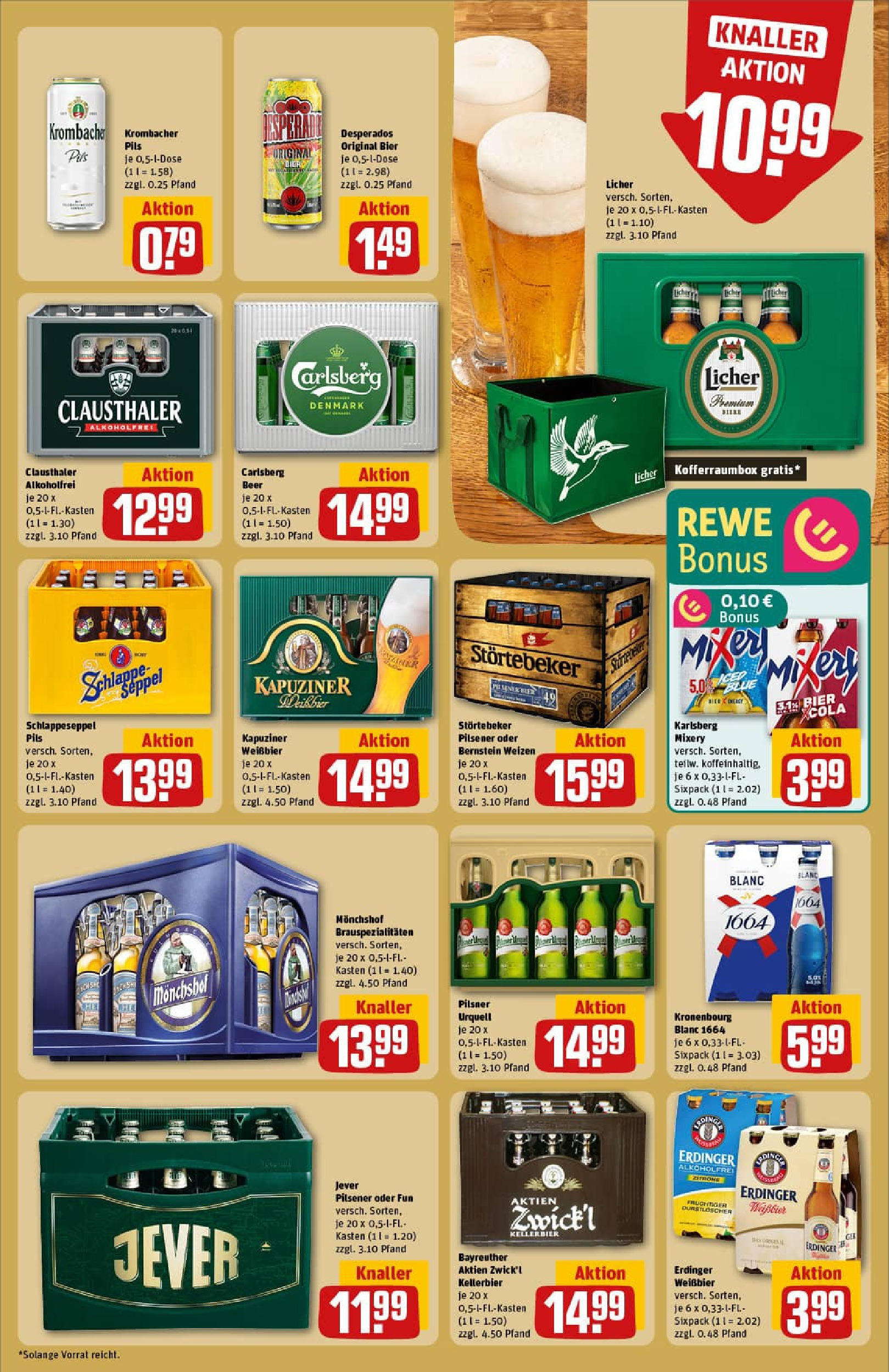 REWE Prospekt ab 22.06.2025 zum Blättern » Angebote | Seite: 17 | Produkte: Durstloscher, Weißbier, Pils, Desperados