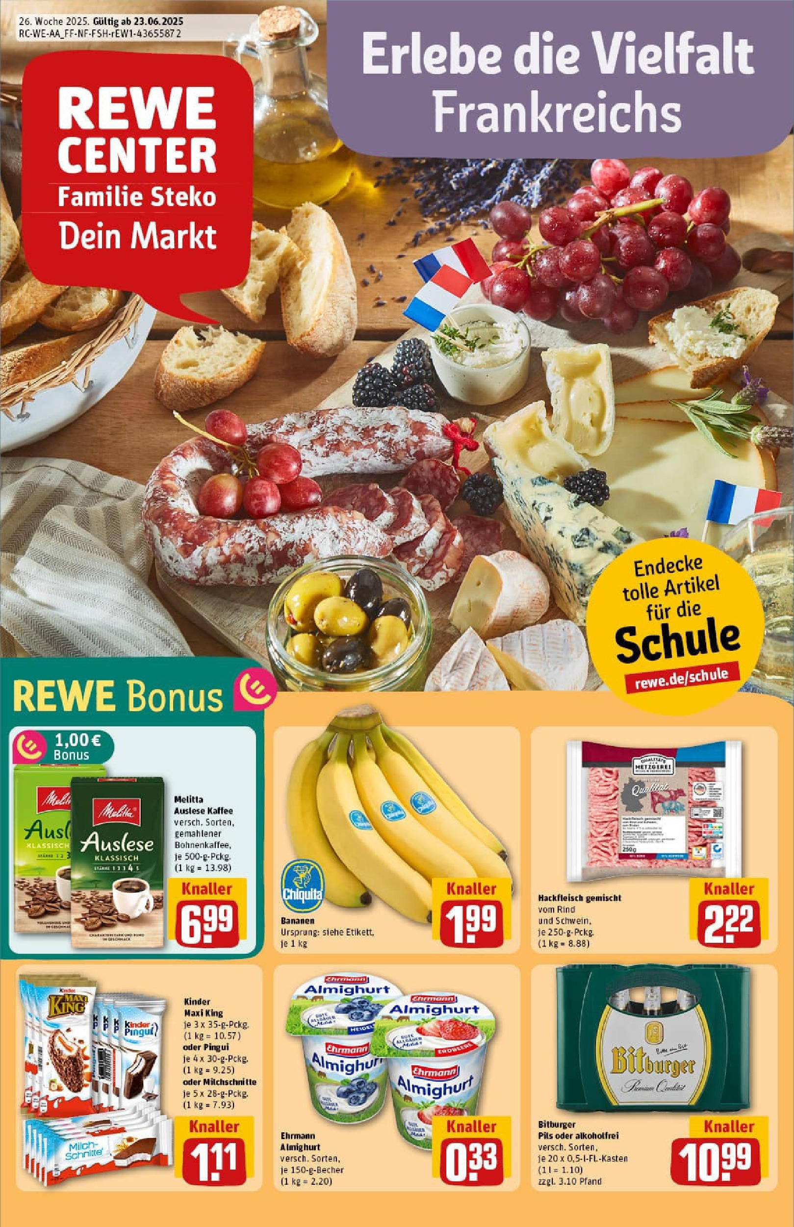 REWE Prospekt ab 22.06.2025 zum Blättern » Angebote | Seite: 1