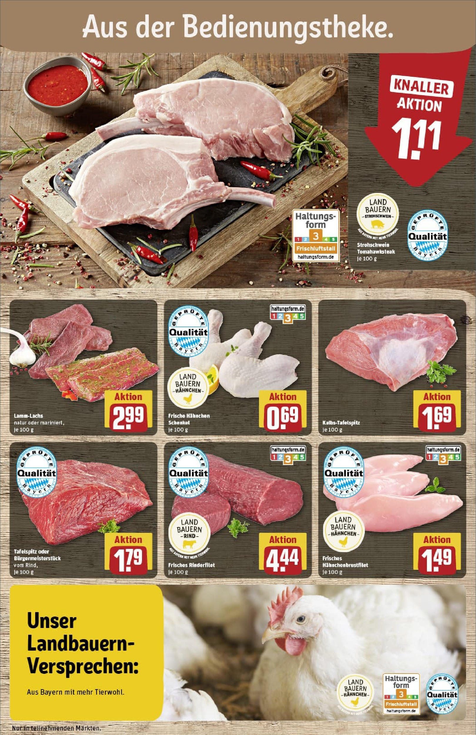 REWE Prospekt ab 22.06.2025 zum Blättern » Angebote | Seite: 10 | Produkte: Tafelspitz, Hahnchen, Rinderfilet, Steak