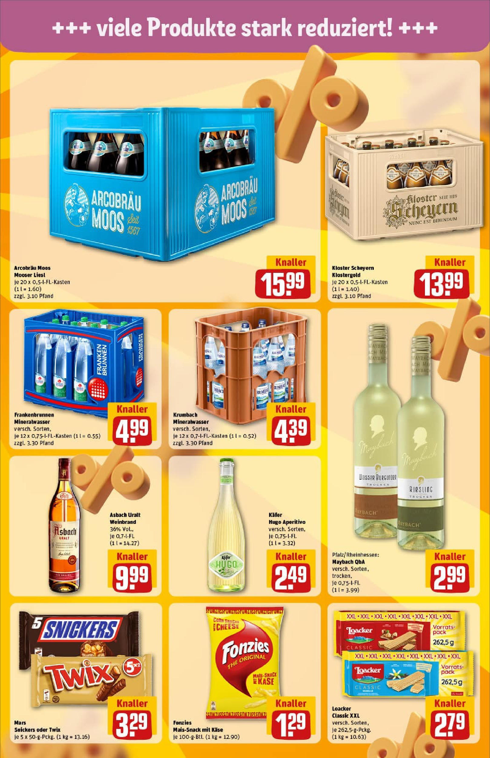 REWE Prospekt ab 22.06.2025 zum Blättern » Angebote | Seite: 23 | Produkte: Snickers, Mars, Twix, Hugo