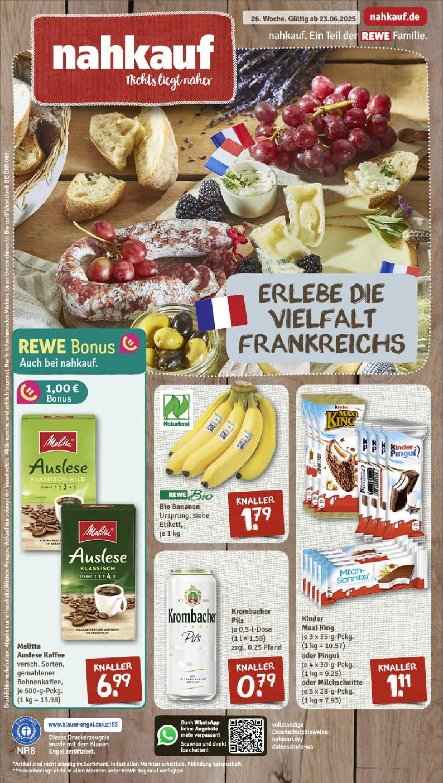 REWE Prospekt ab 22.06.2025 nächste Woche - Prospekt Wuppertal / Barmen Vorschau von dem Prospekt des Geschäftes Rewe, gültig ab dem 22.06.2025