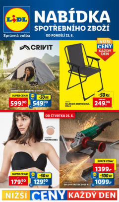 Náhled letáku Lidl leták - Spotřební zboží od 23.06.2025