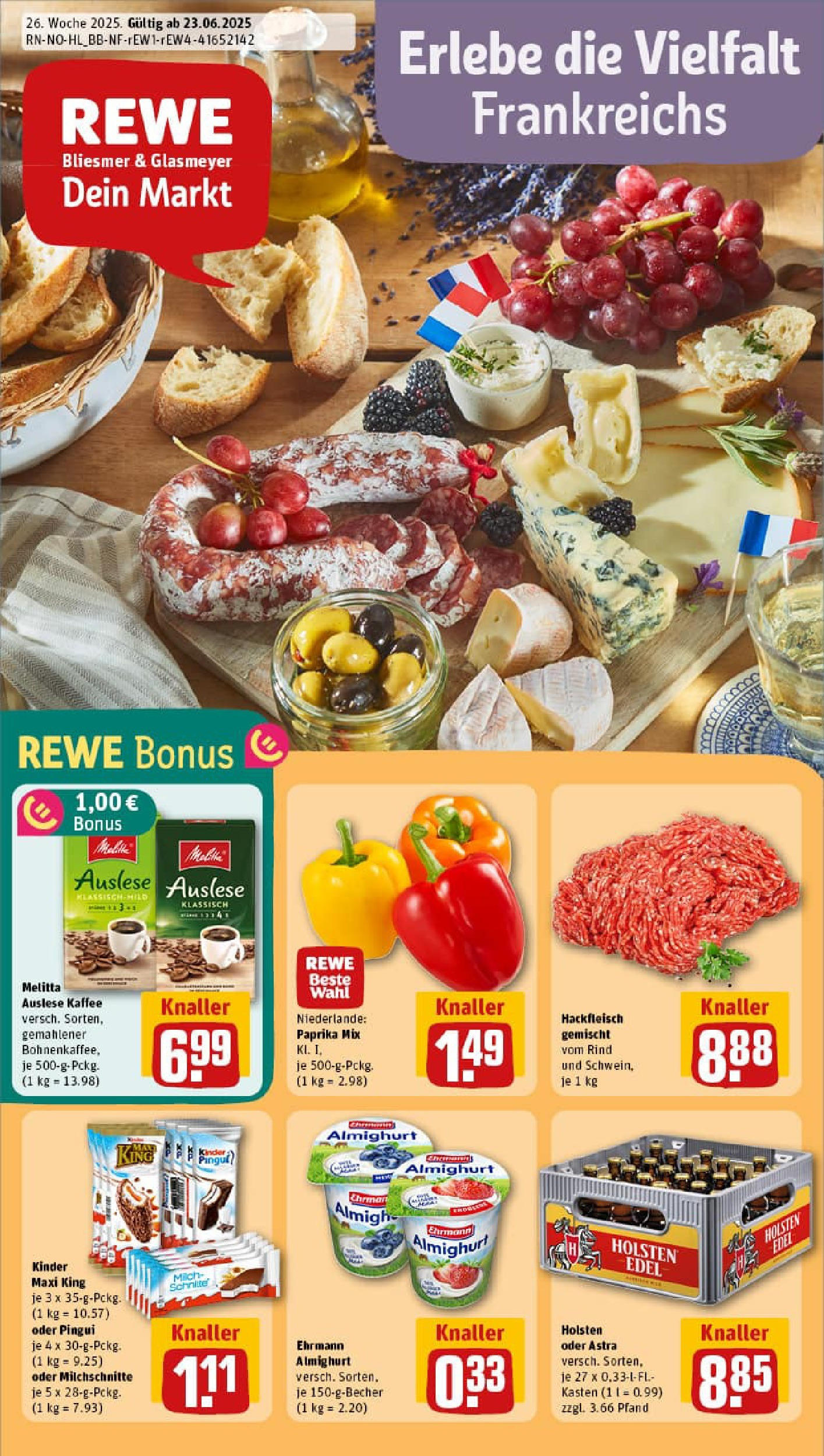 REWE Prospekt ab 22.06.2025 nächste Woche - Prospekt Schenefeld Vorschau von dem Prospekt des Geschäftes Rewe, gültig ab dem 22.06.2025