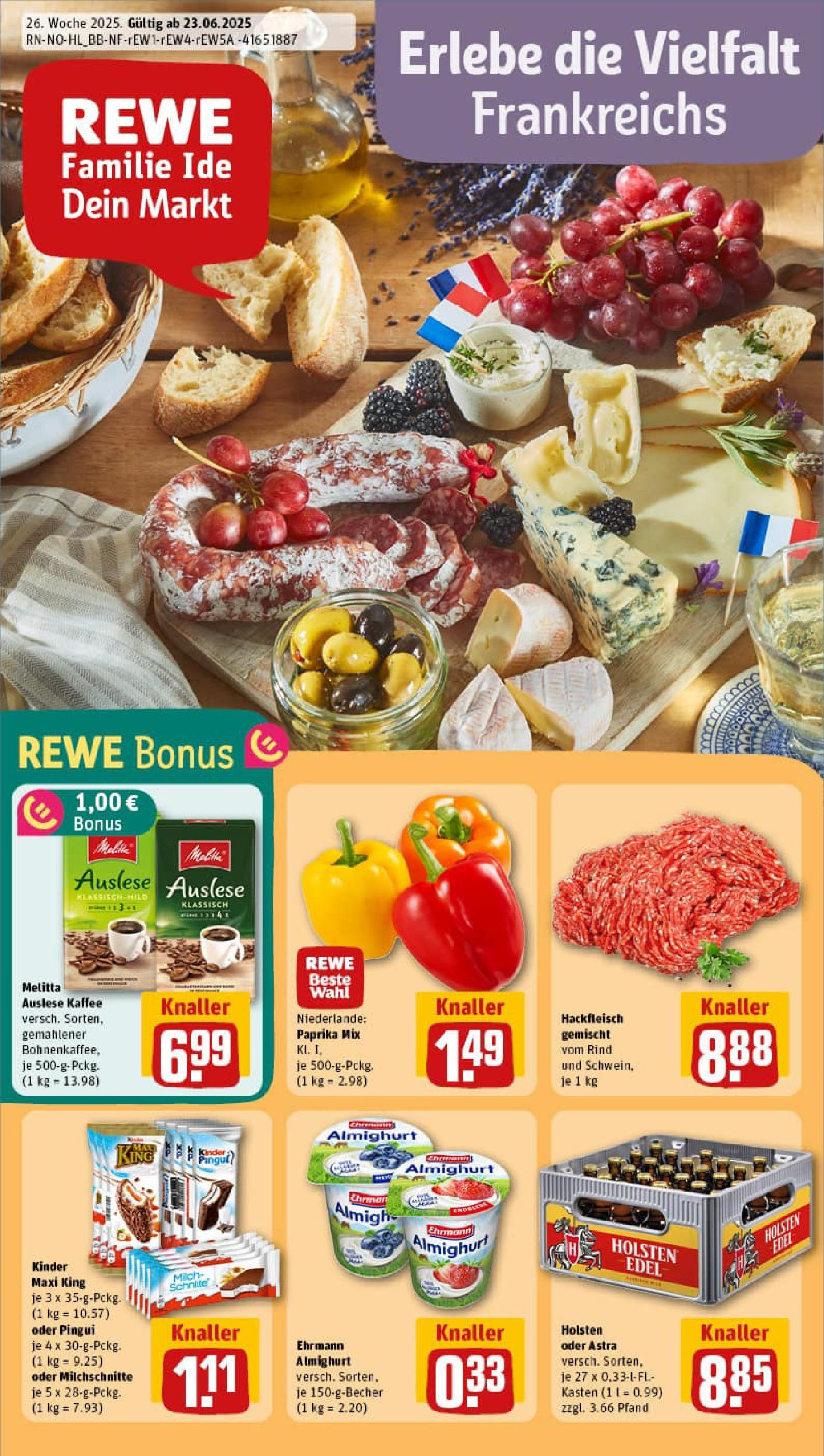 REWE Prospekt ab 22.06.2025 nächste Woche - Prospekt Elmshorn Vorschau von dem Prospekt des Geschäftes Rewe, gültig ab dem 22.06.2025
