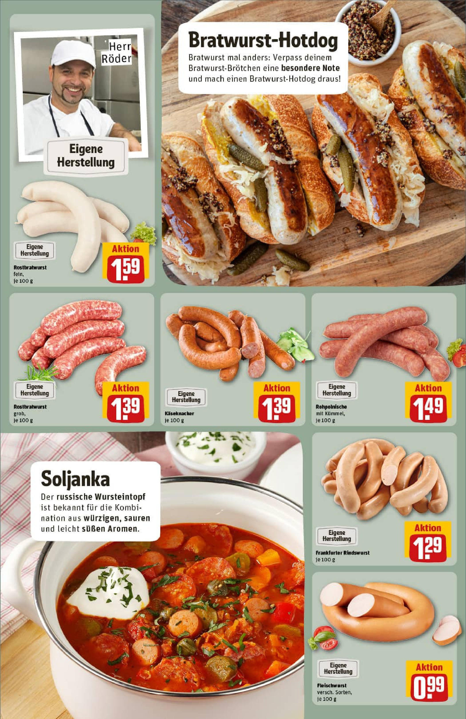 REWE Prospekt ab 22.06.2025 zum Blättern » Angebote | Seite: 13 | Produkte: Bratwurst