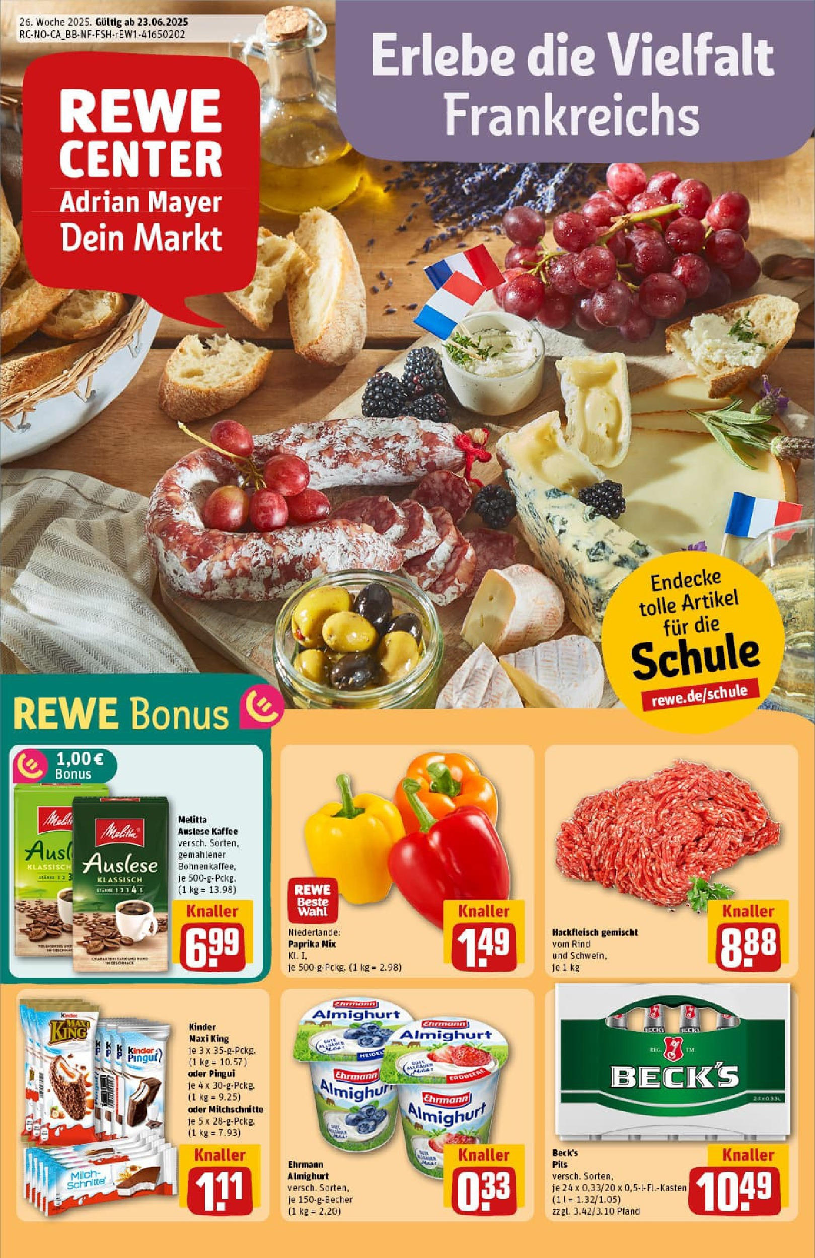 REWE Prospekt ab 22.06.2025 nächste Woche - Prospekt Uelzen Vorschau von dem Prospekt des Geschäftes Rewe, gültig ab dem 22.06.2025